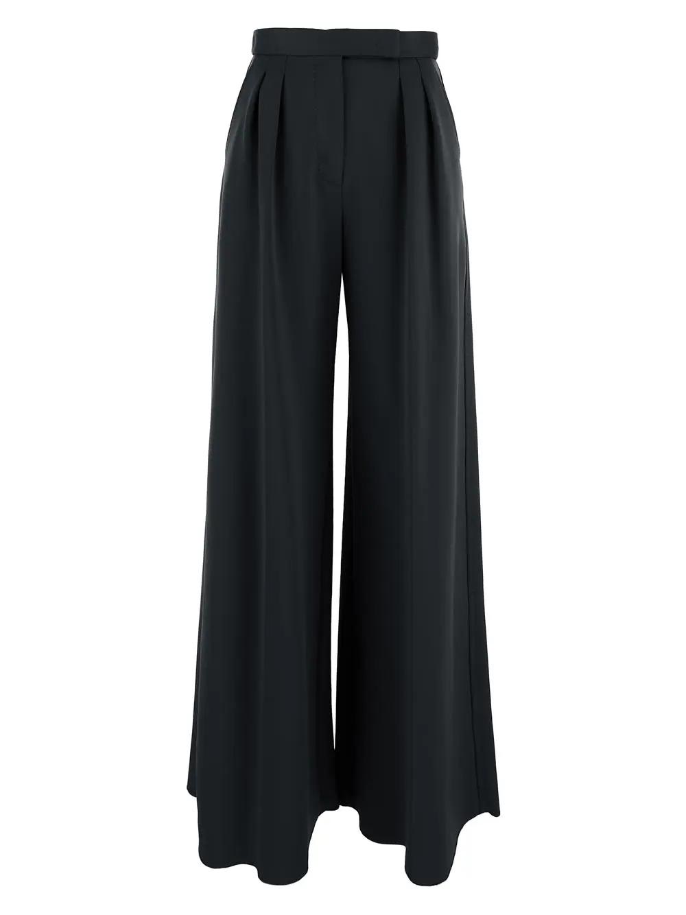 Shop Max Mara Zinnia Trousers In Black