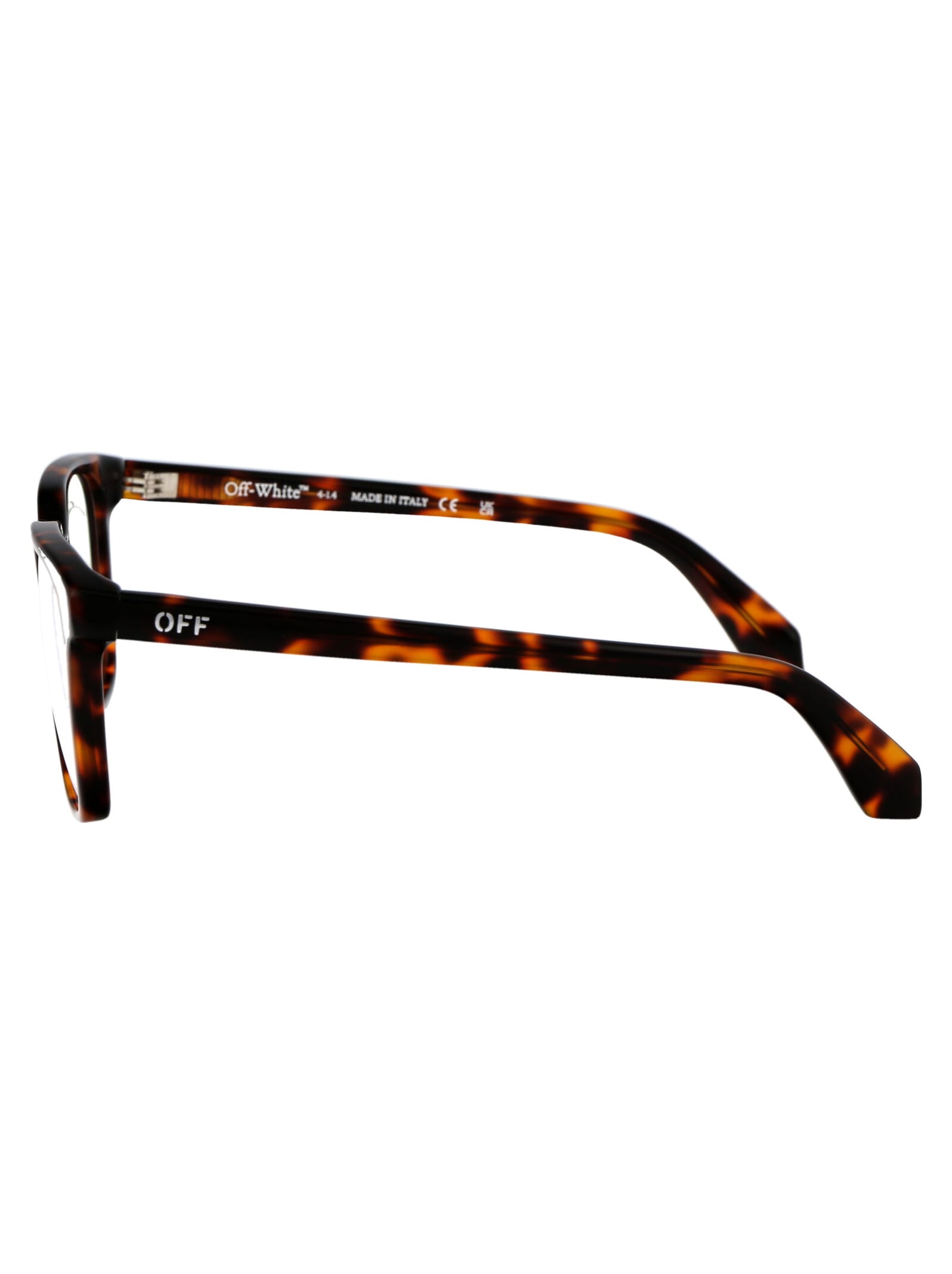 Shop Off-white Optical Style 38 Glasses In 6000 Havana