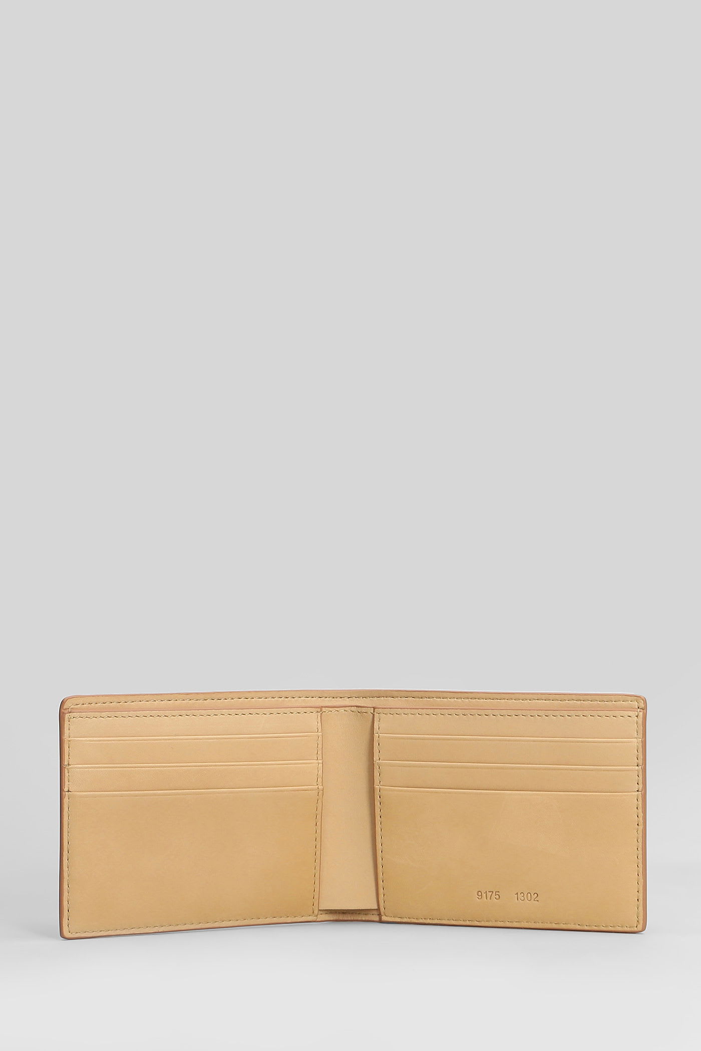 Common Projects Wallet In Camel Leather In Burgundy