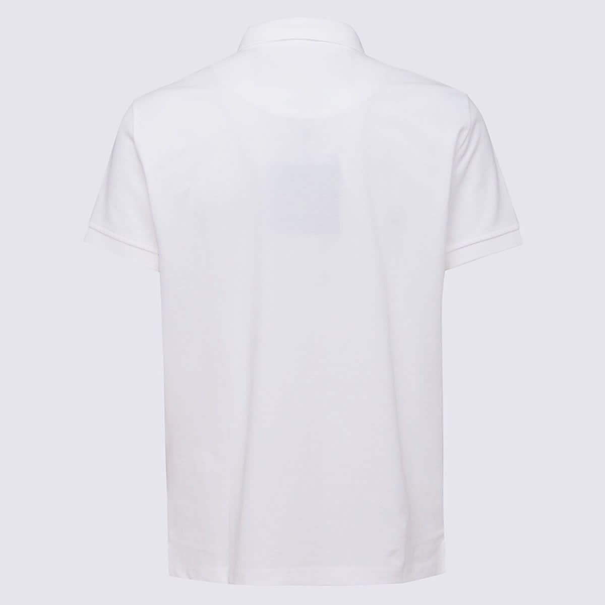 Shop Moose Knuckles White Cotton Polo Shirt