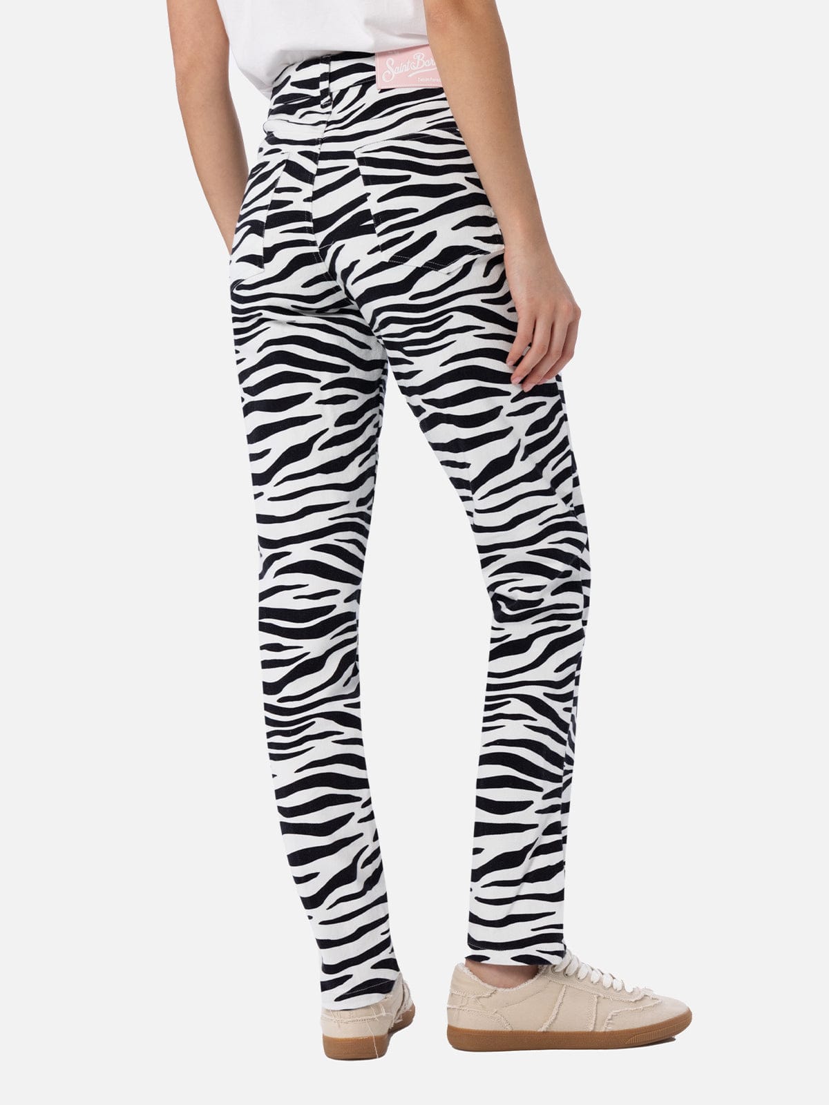 MC2 SAINT BARTH WOMAN ZEBRA PRINT DENIM BELLEVILLE