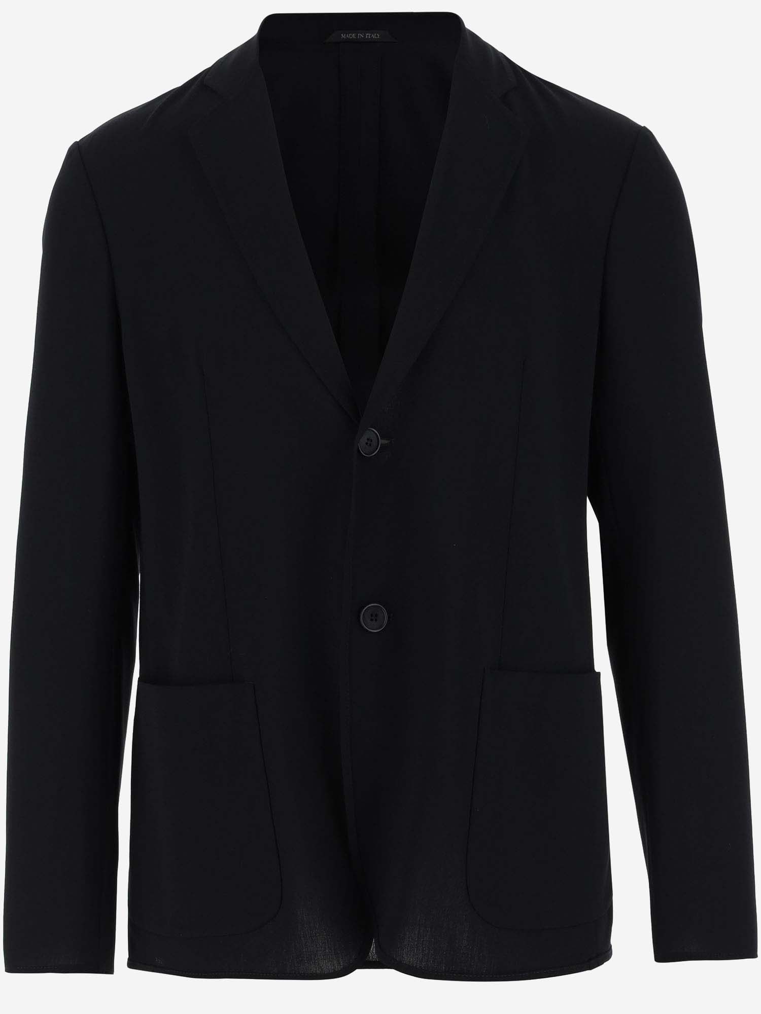Shop Giorgio Armani Two-buttoned Blazer In Ub109