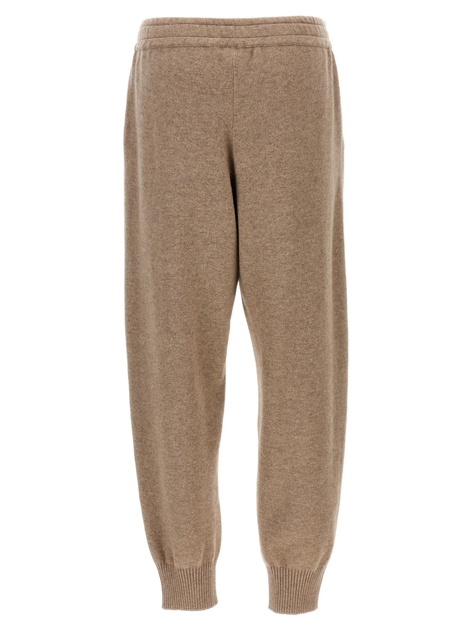 Shop Brunello Cucinelli Cashmere Joggers In Beige