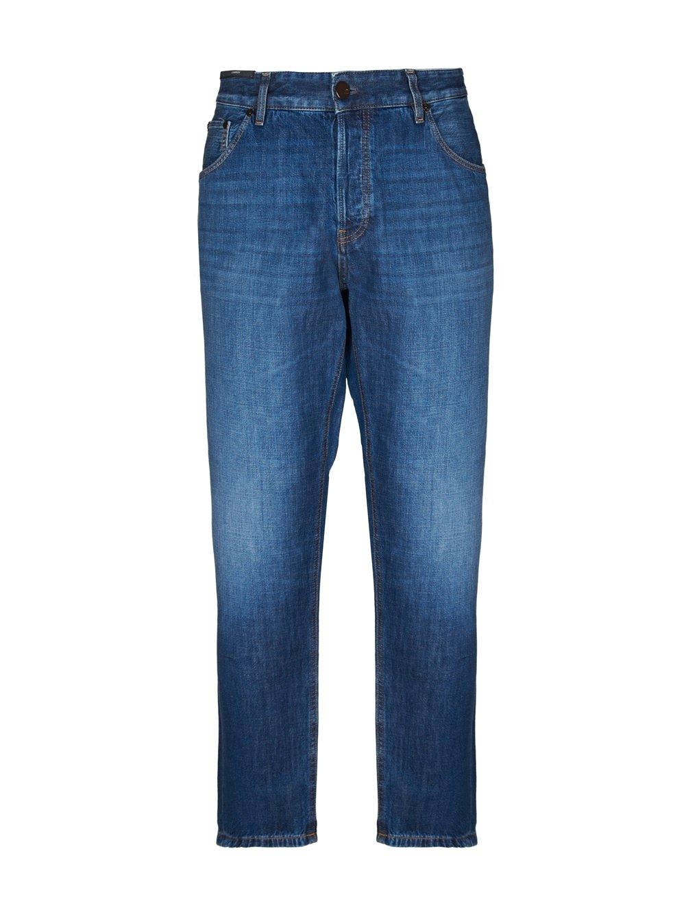 Logo-patch Straight-leg Jeans