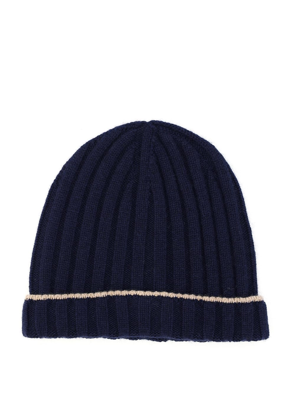 Shop Brunello Cucinelli Beanie Hat In Navy