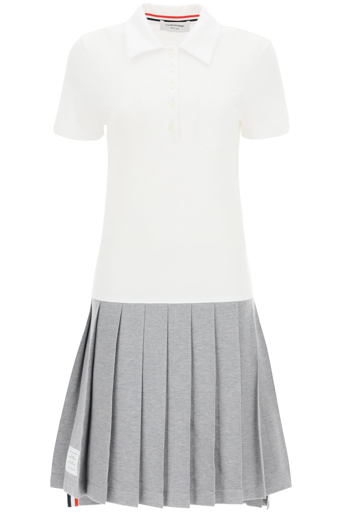 Thom Browne Polo Dress In Cotton Piquet