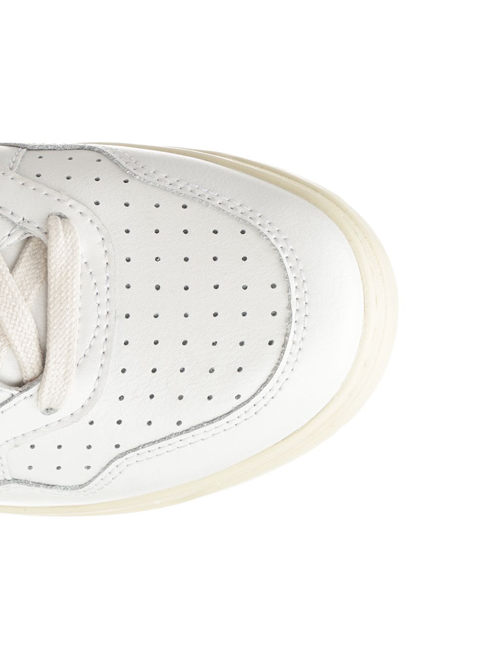 Autry Medalist Sneakers In White And Blue Leather In White