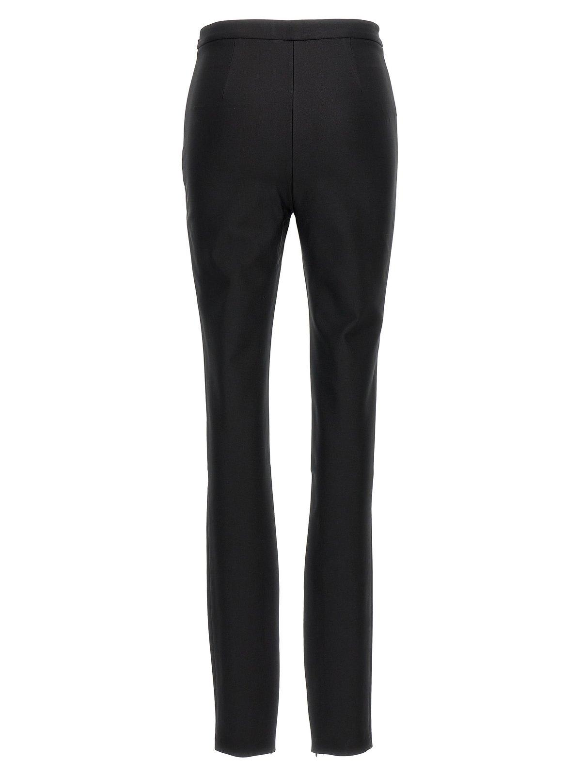 Shop Pinko Poe Slim-fit Trousers In Nero