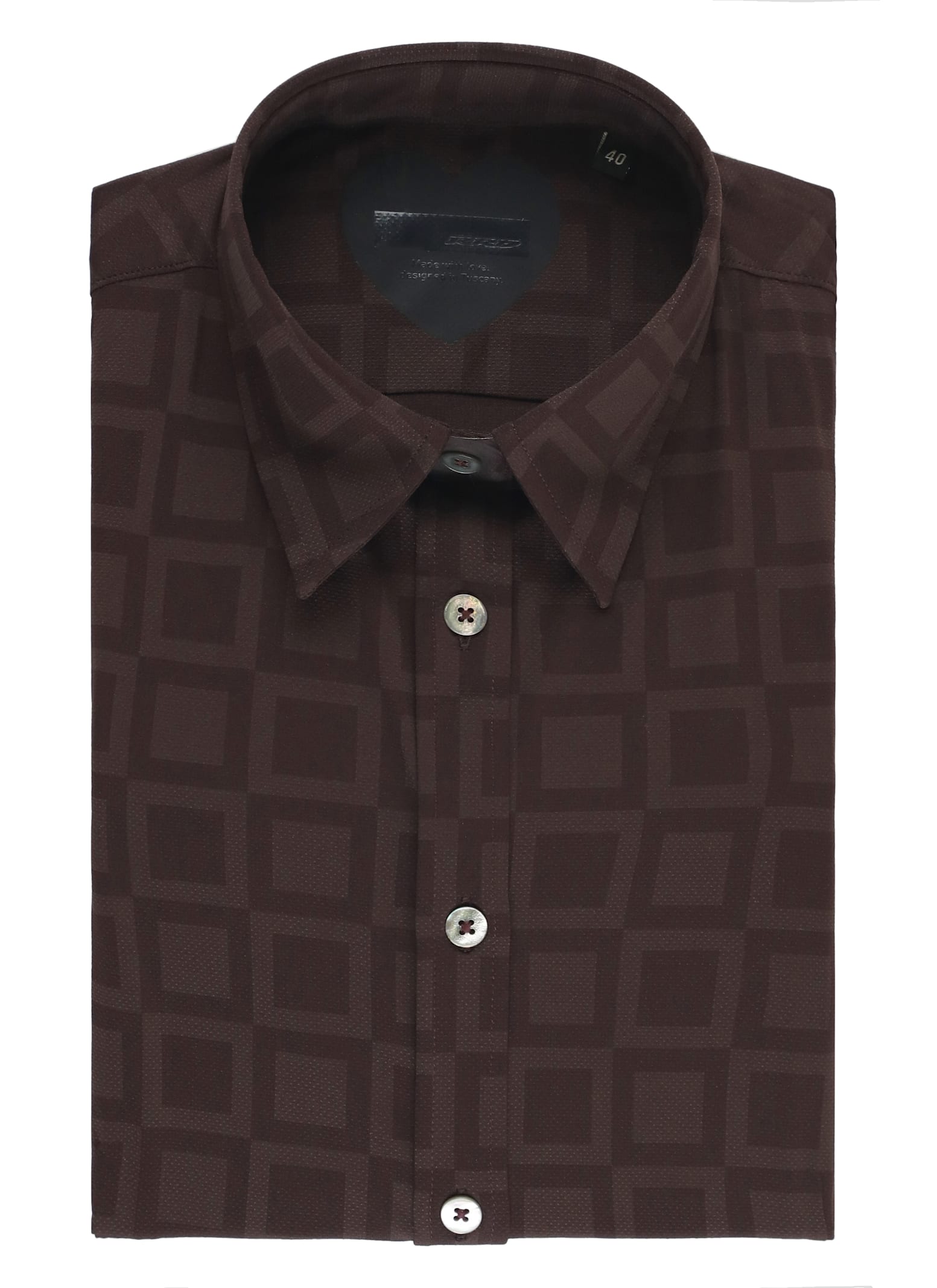 Rrd - Roberto Ricci Design Oxford Shirt In Brown