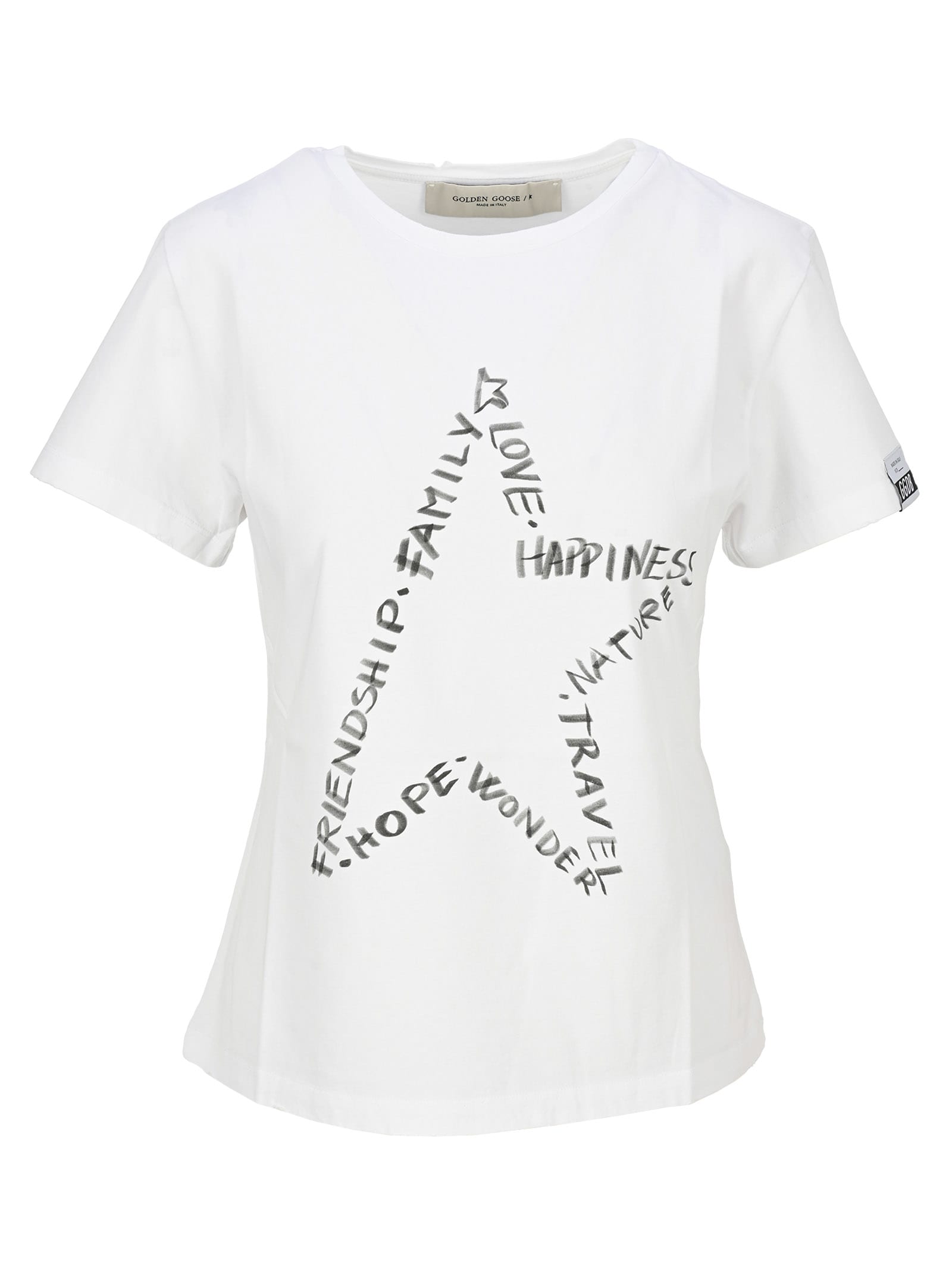 Golden Goose Ania T-shirt With Star Print On The Front