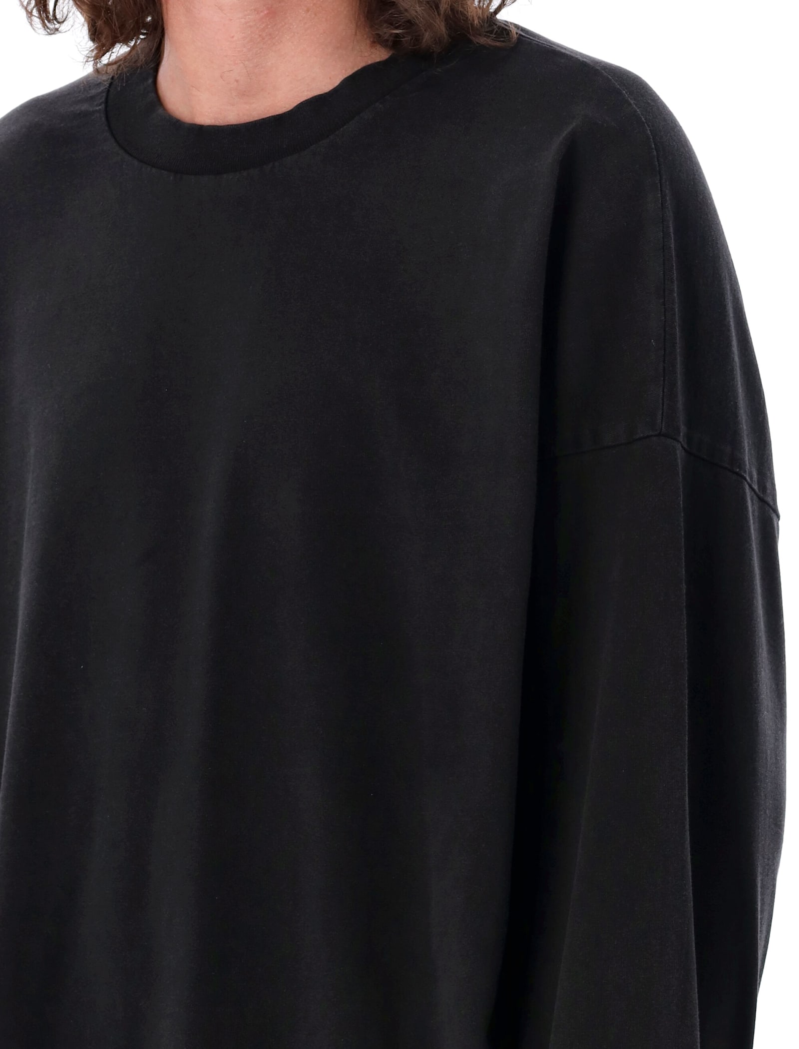 Shop Fear Of God Long Sleeves T-shirt In Black