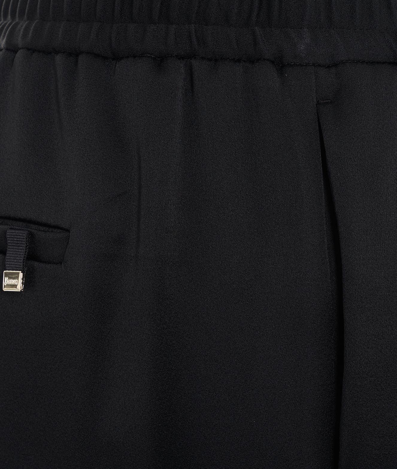 Herno Drawstring Straight-leg Trousers In Nero