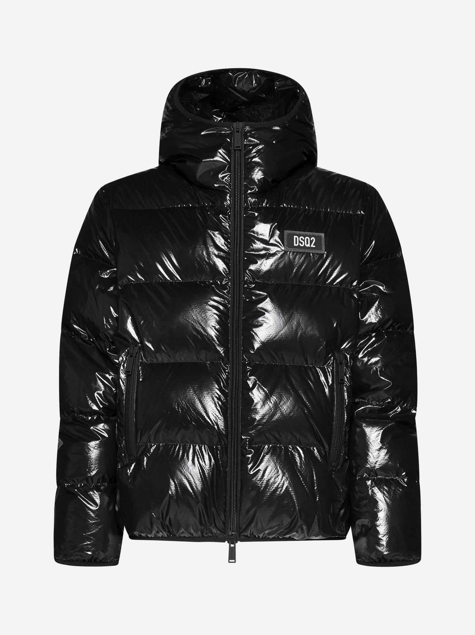 Dsquared2 logo-patch Quilted Jacket - Farfetch