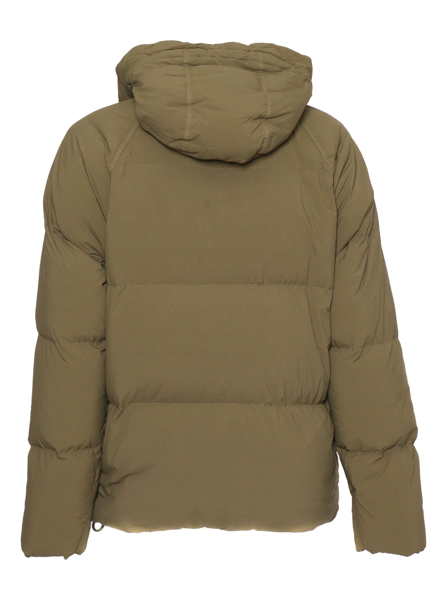 Shop Ten C Short Parka Artic In Green