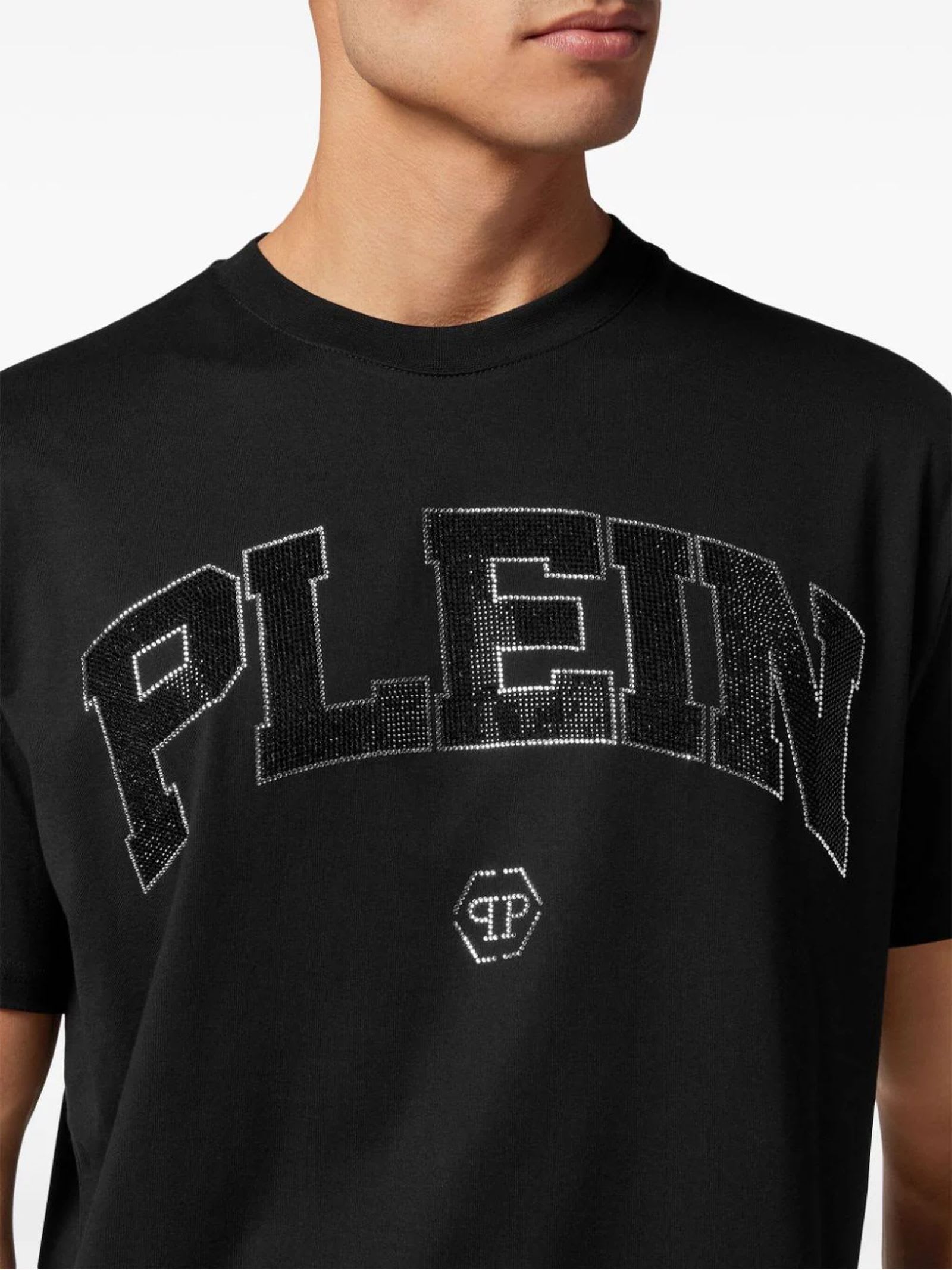 Shop Philipp Plein T-shirts And Polos Black