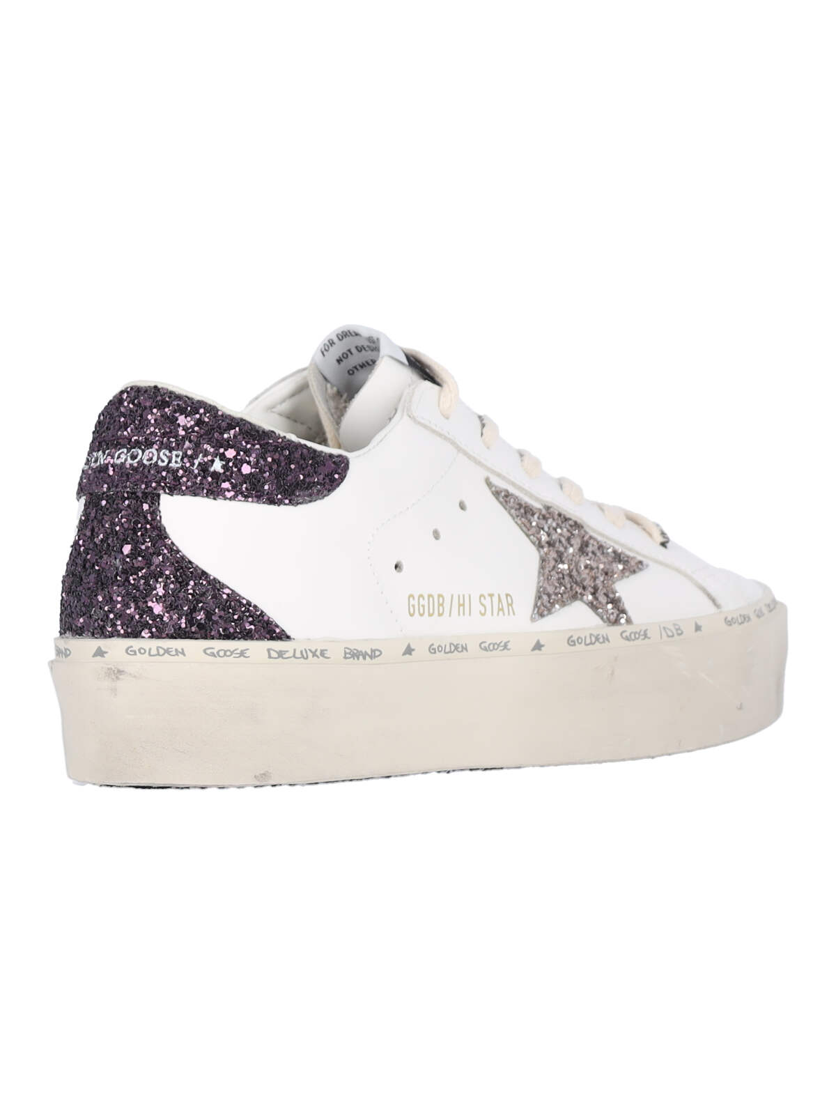 Shop Golden Goose Hi Star Sneakers In Brown