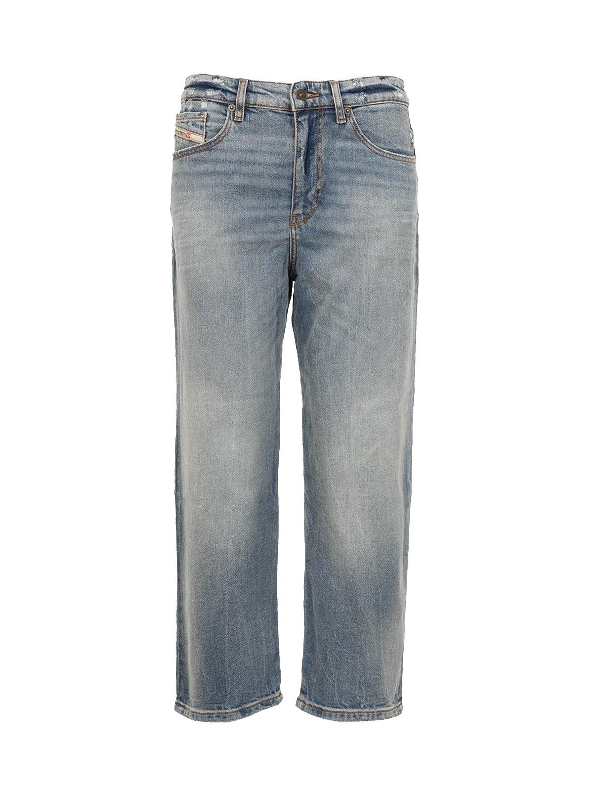 2016 D-air 0pfar Low-rise Distressed Cropped Jeans