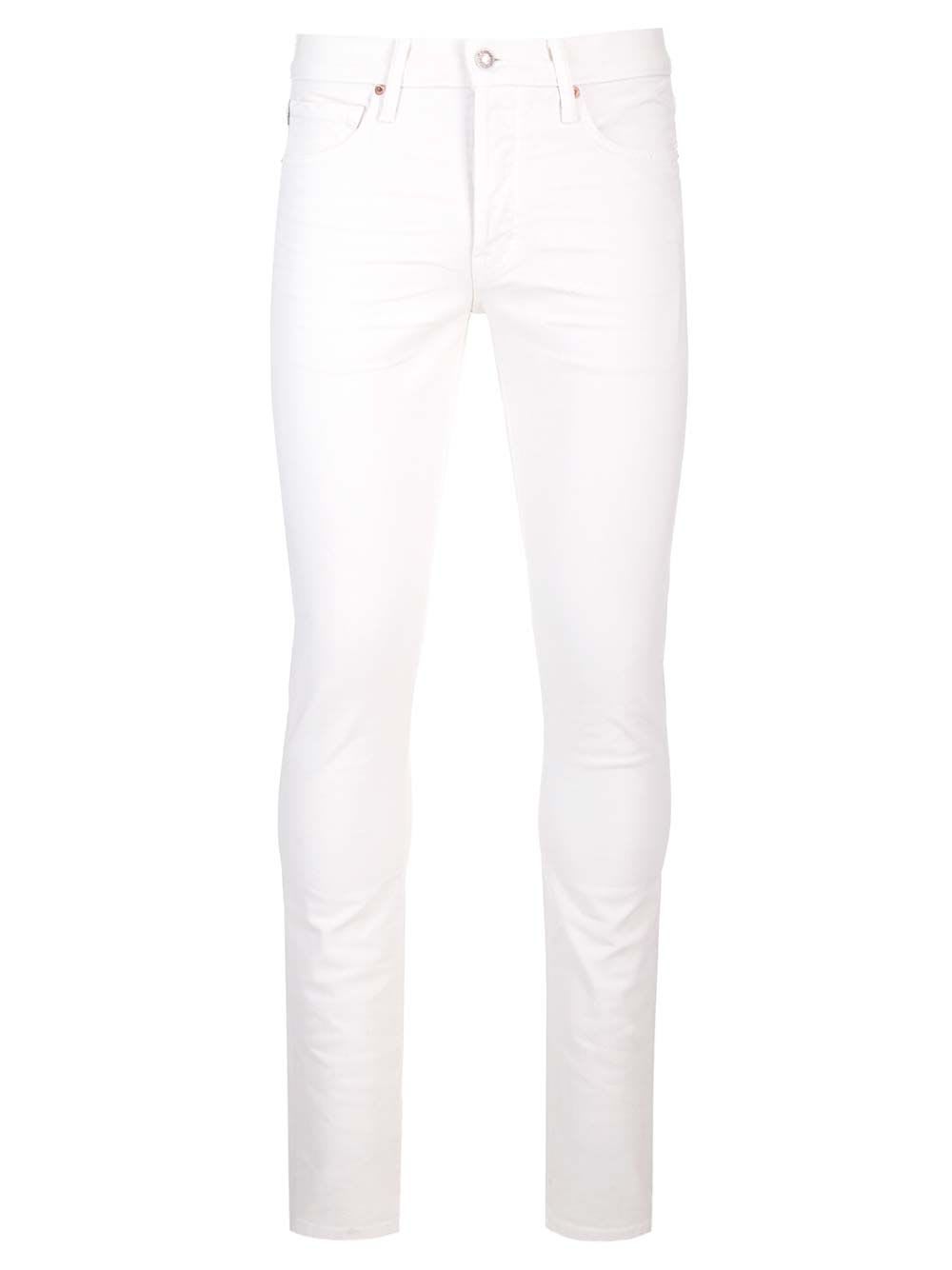 Shop Tom Ford Slim Fit Jeans In White