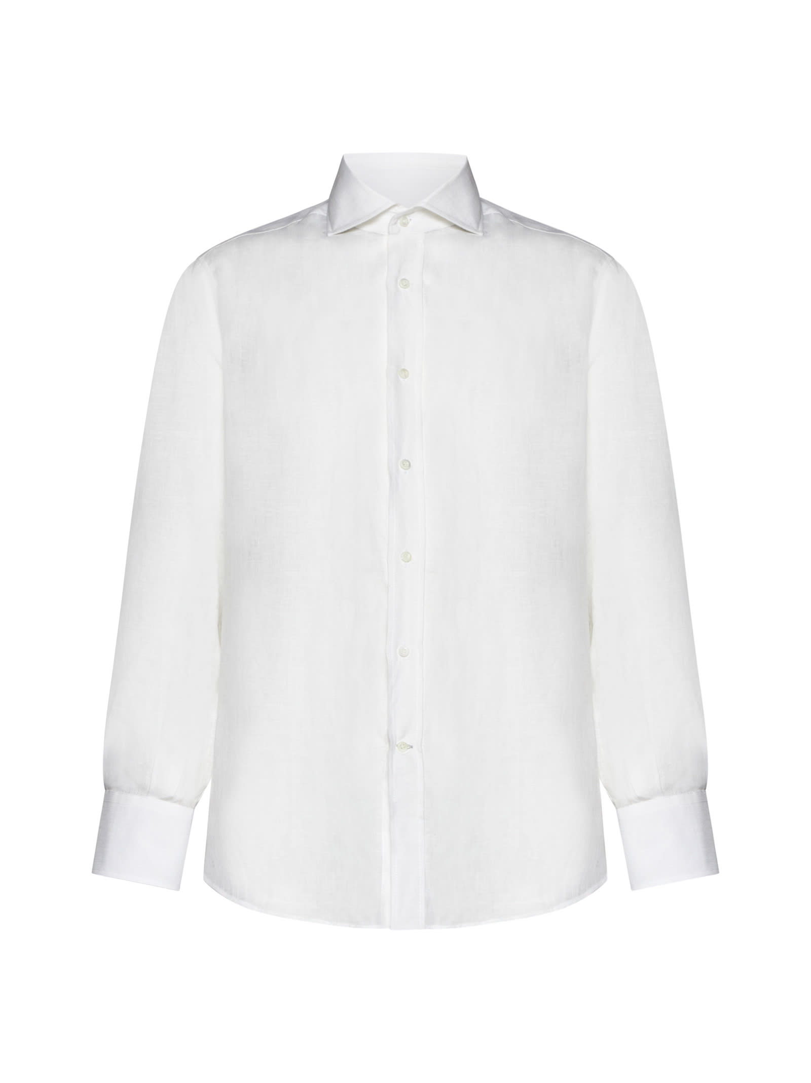 Shop Brunello Cucinelli Shirt In Bianco Naturale