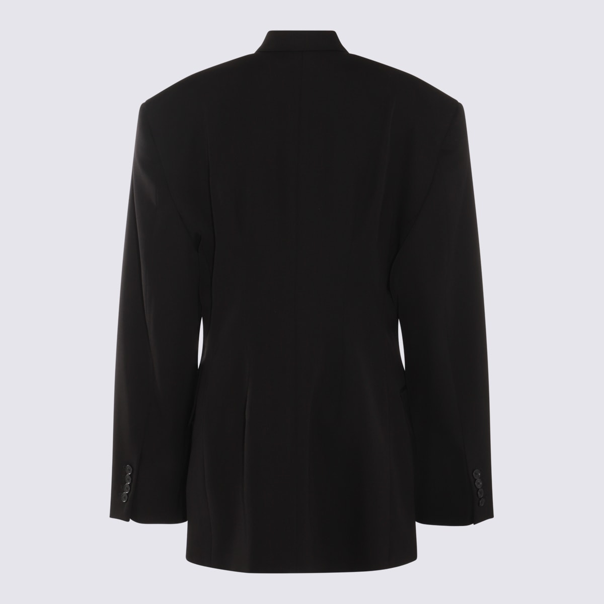 Shop Balenciaga Black Wool Casual Jacket