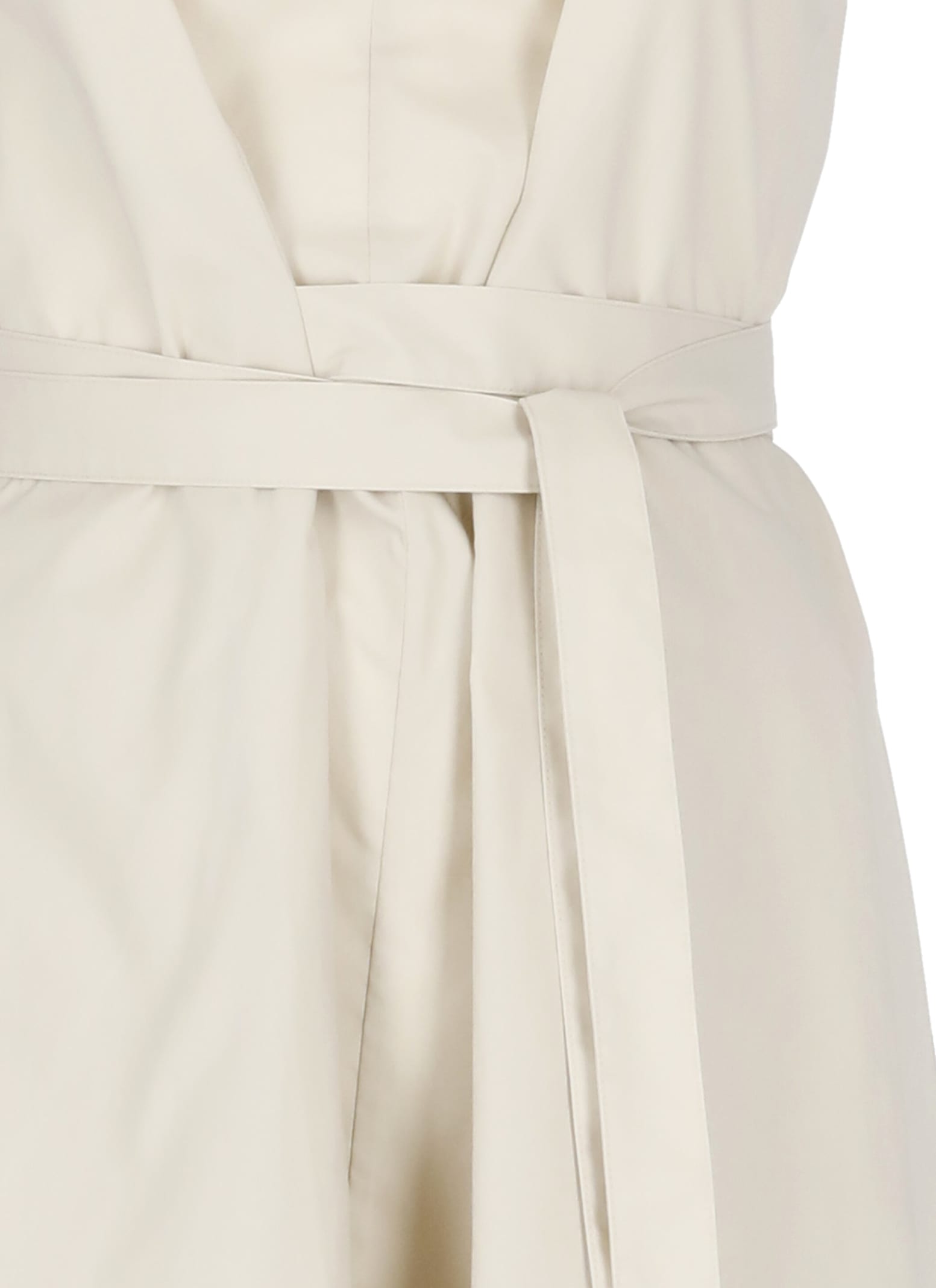 Woolrich Cotton Belted Dress In White
