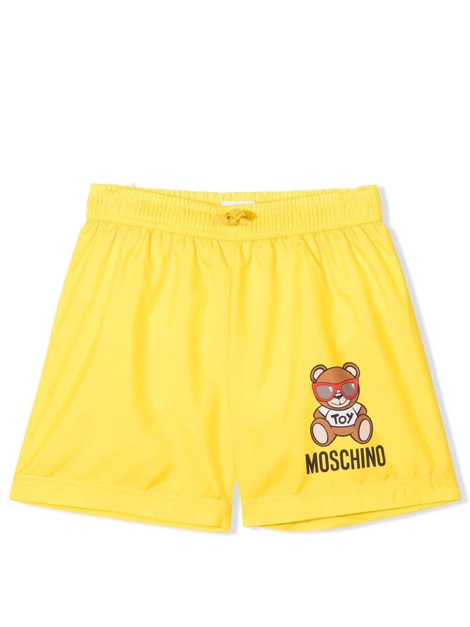 Moschino Yellow Polyester Swimsuit