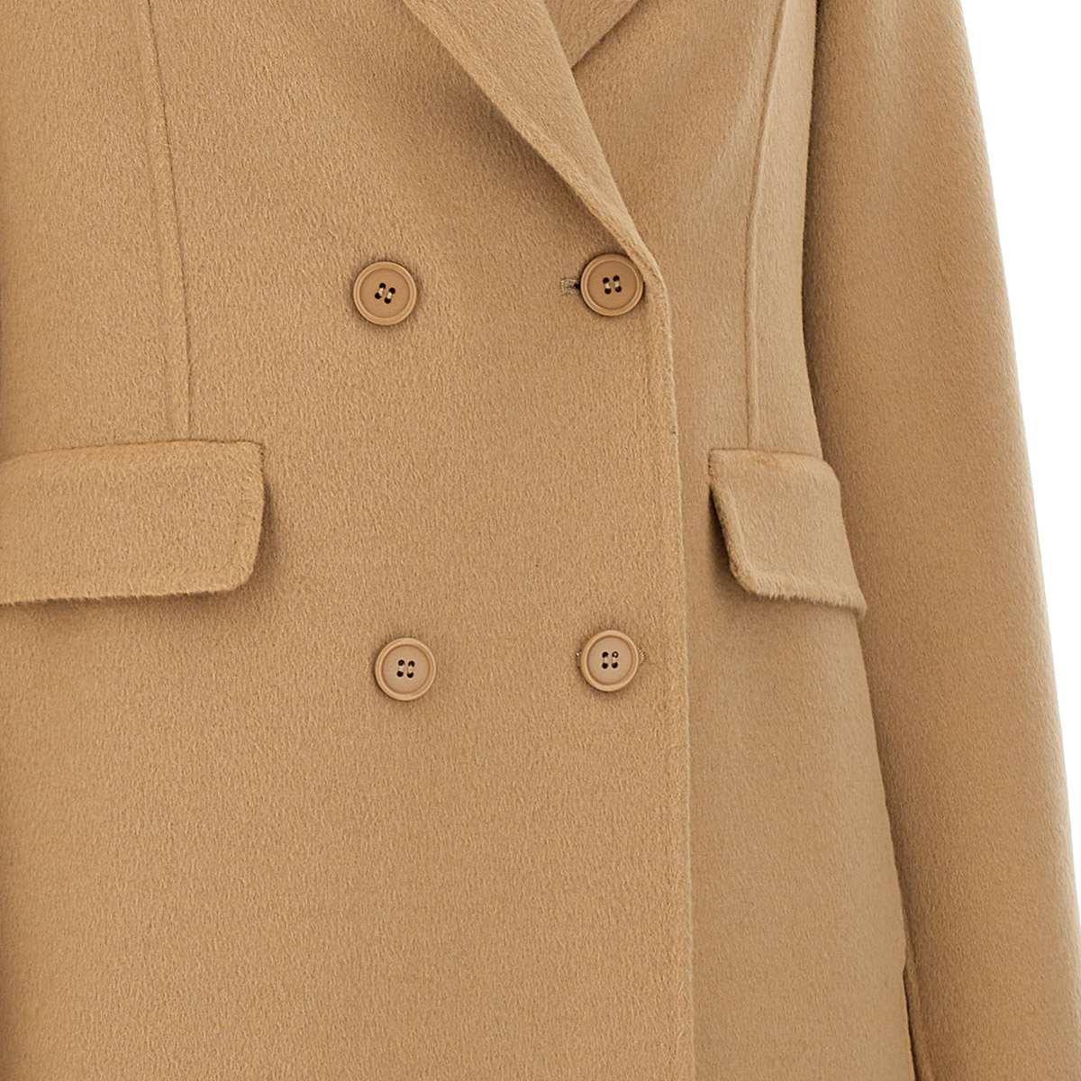 Shop P.a.r.o.s.h Double-breasted Mid-length Coat