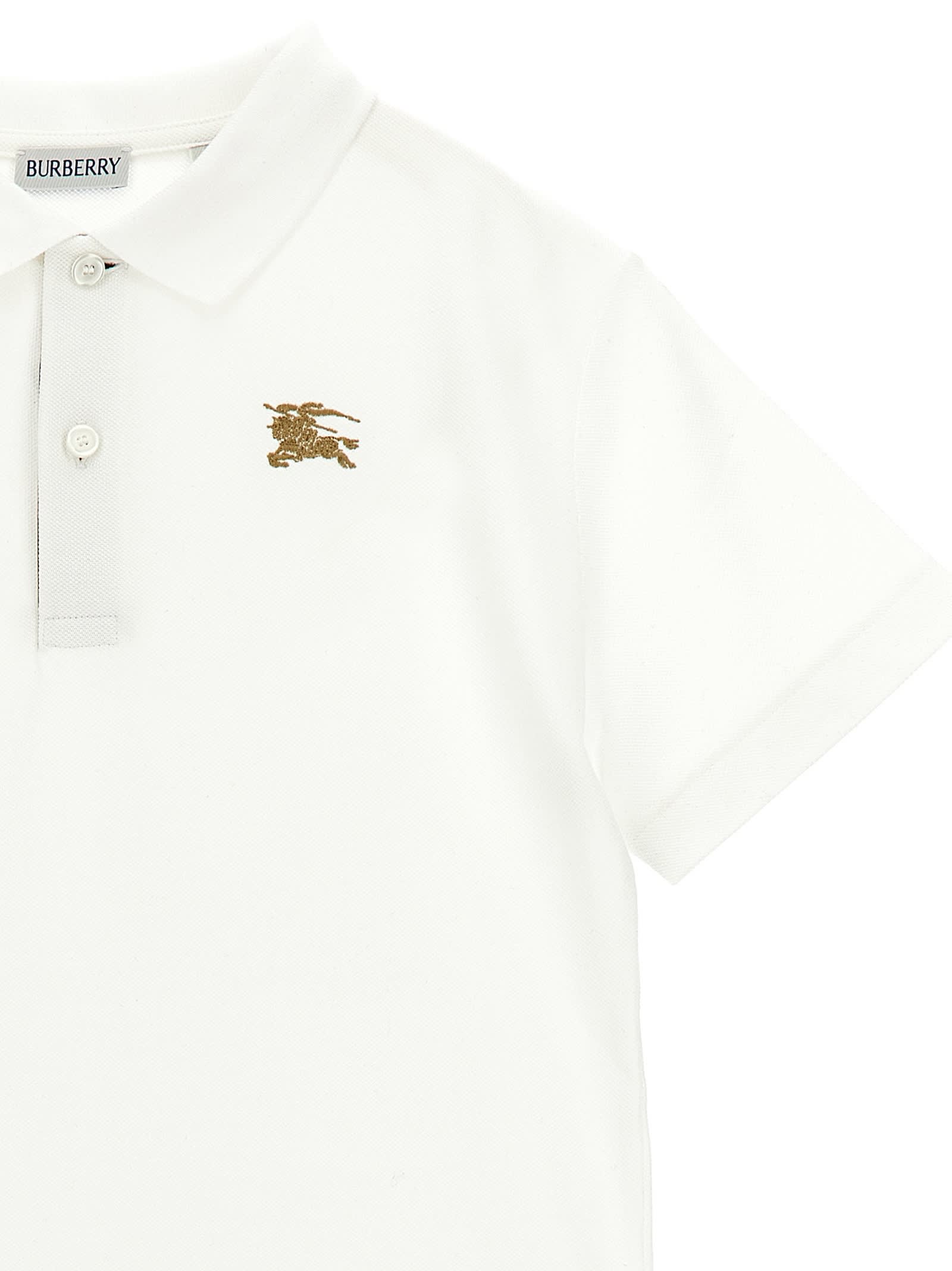Burberry Johane Polo Shirt In White