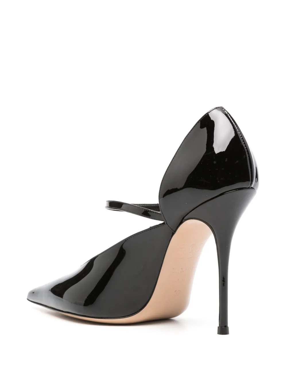 Shop Casadei Scarlet Jolly Pumps In Black Patent Leather