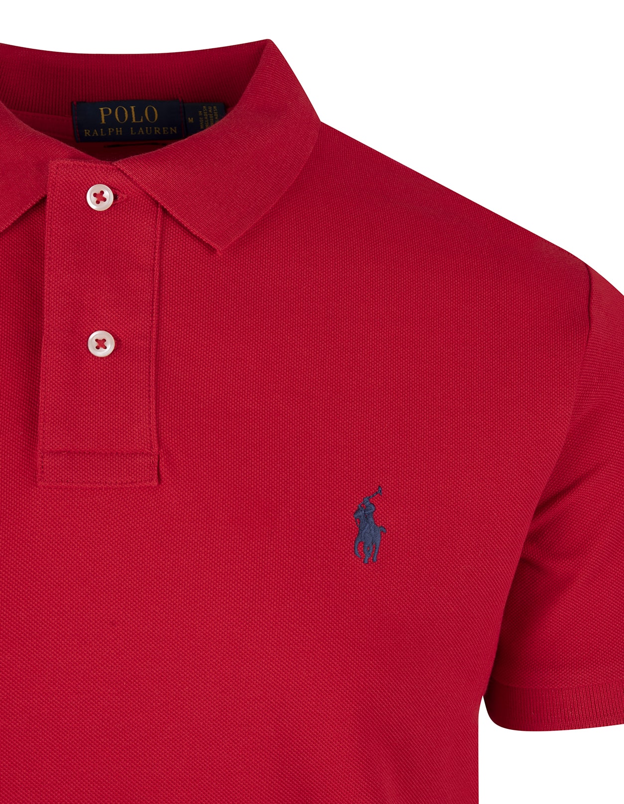 Polo Ralph Lauren Classic Fit Mesh Polo Shirt In Red