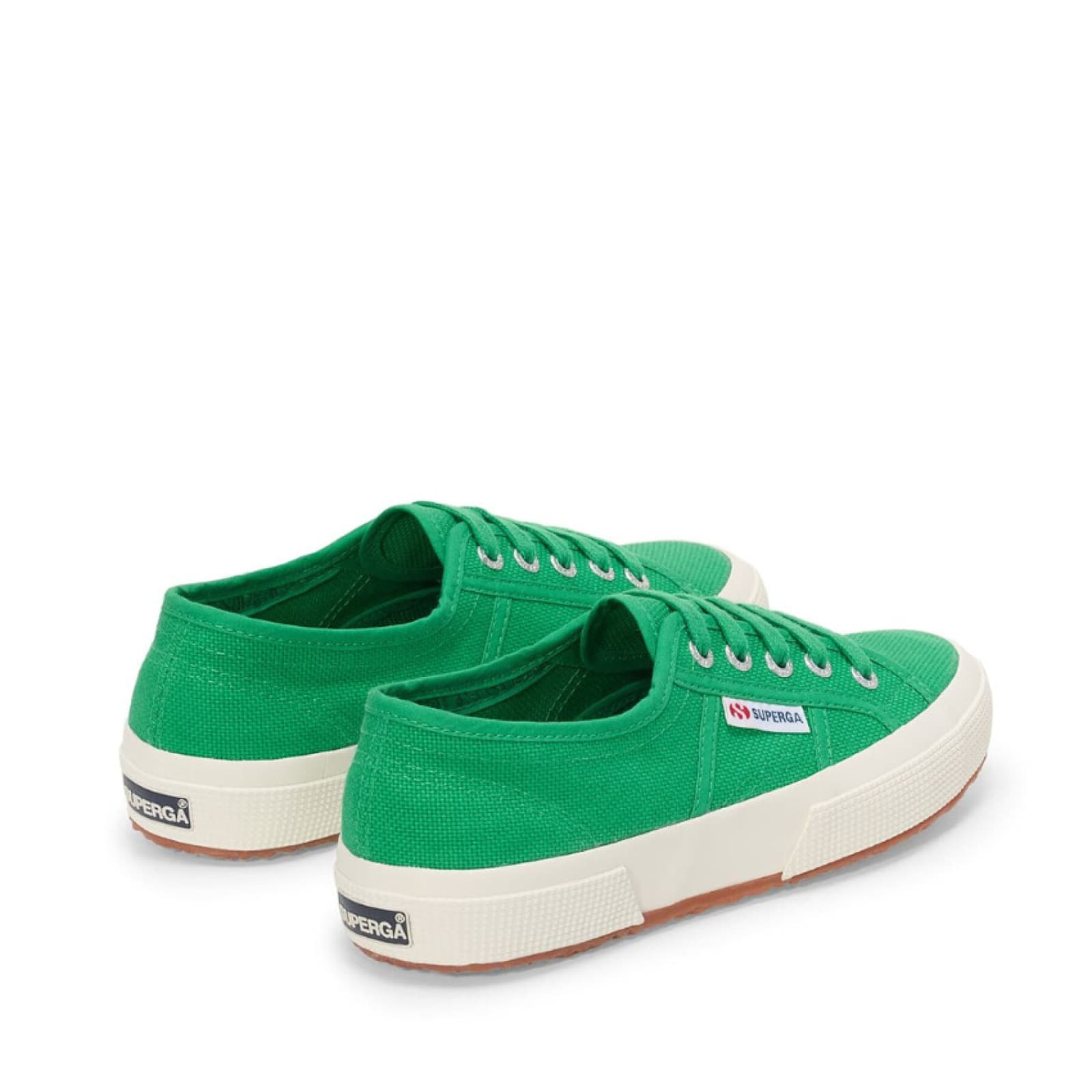 Superga Lace-up Canvas Sneakers In Green