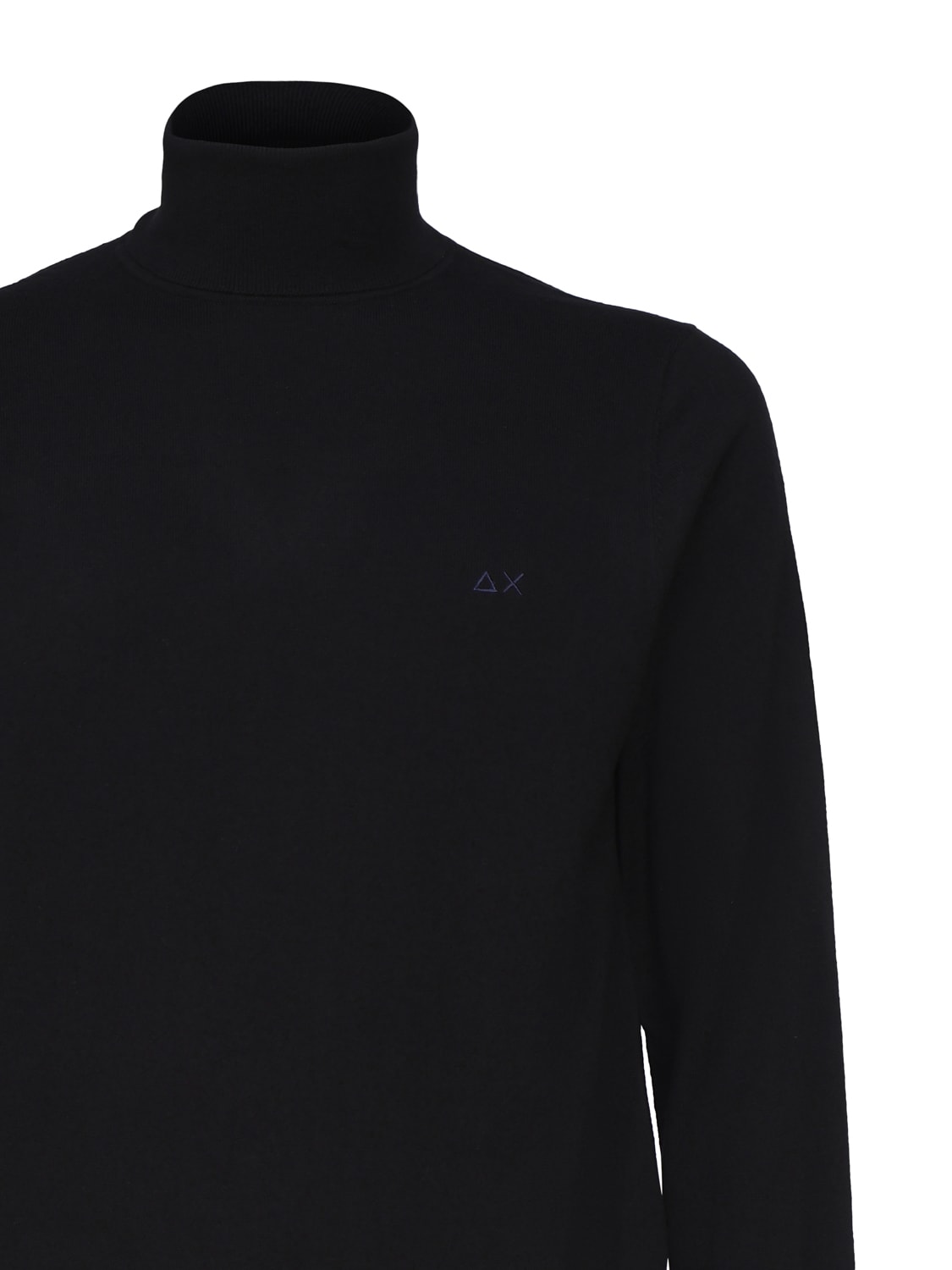Sun 68 Wool Turtleneck In Nero