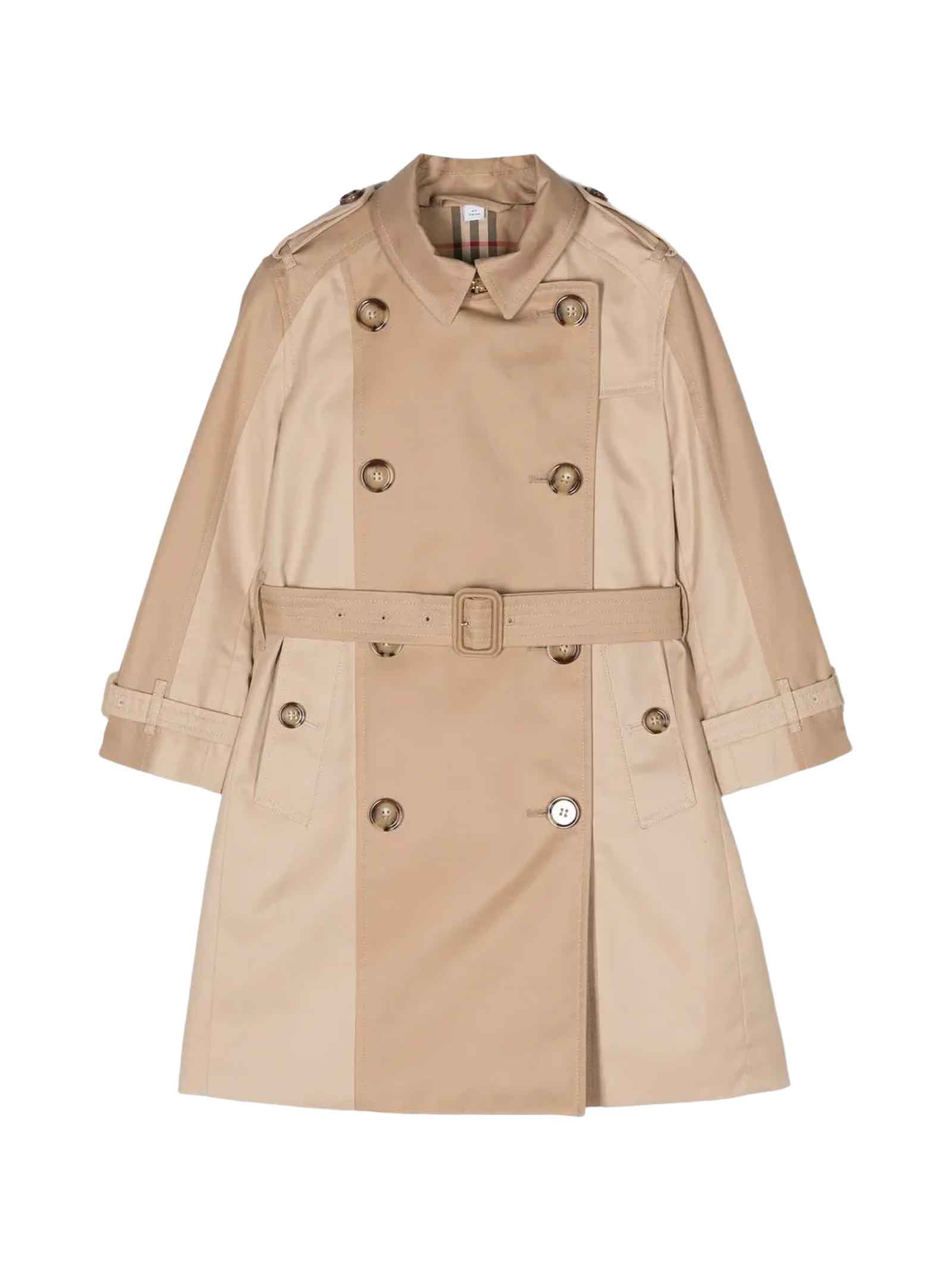 Shop Burberry Beige Trench Coat Girl