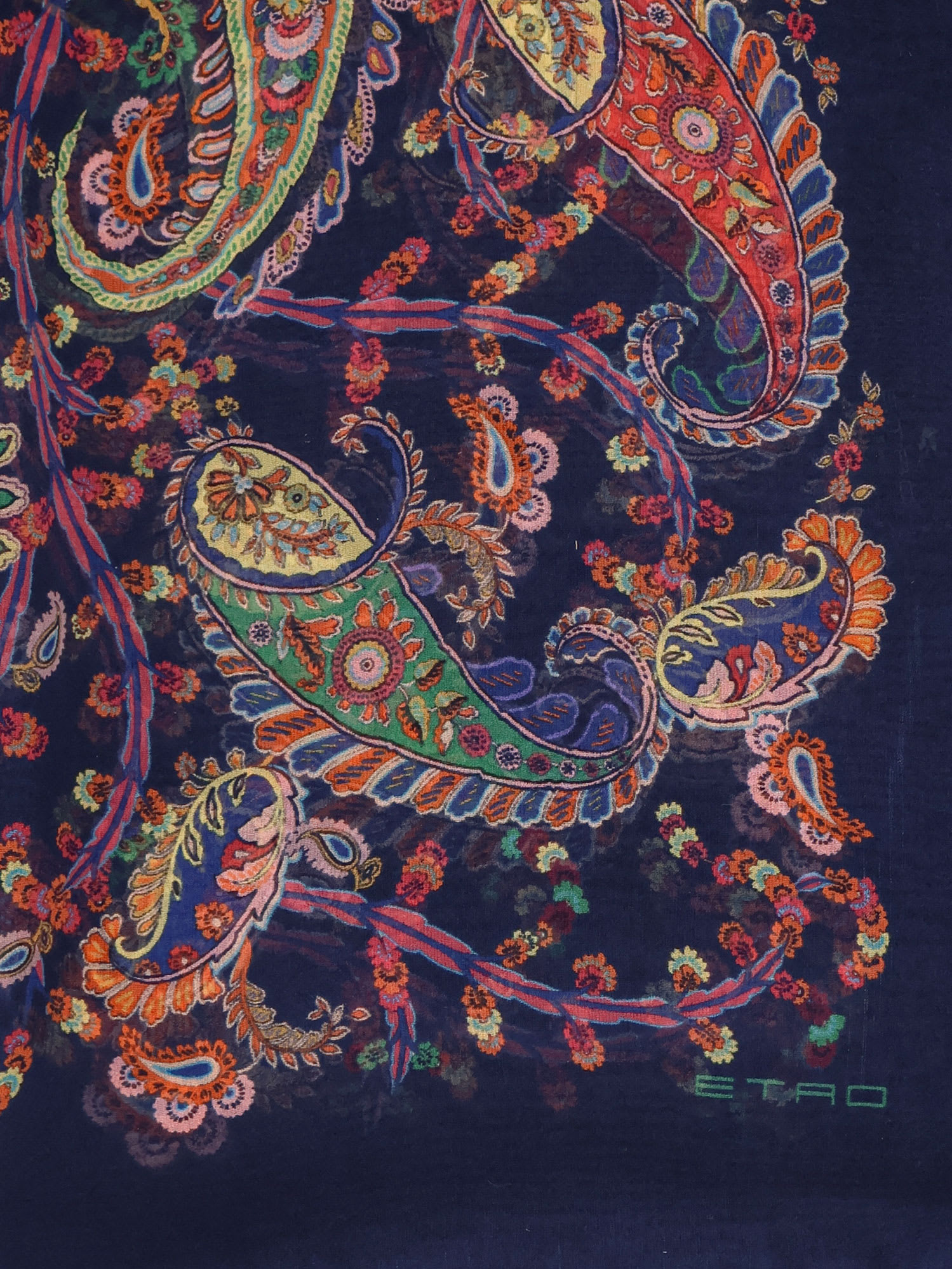 Etro Multicolor Silk Scarf In Multi