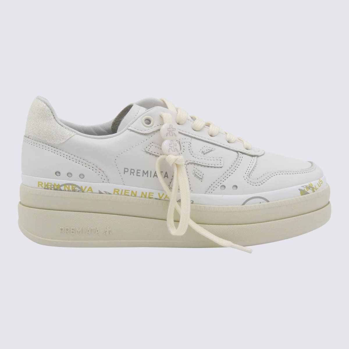 Premiata Micol 6788 Platform Sneaker In White