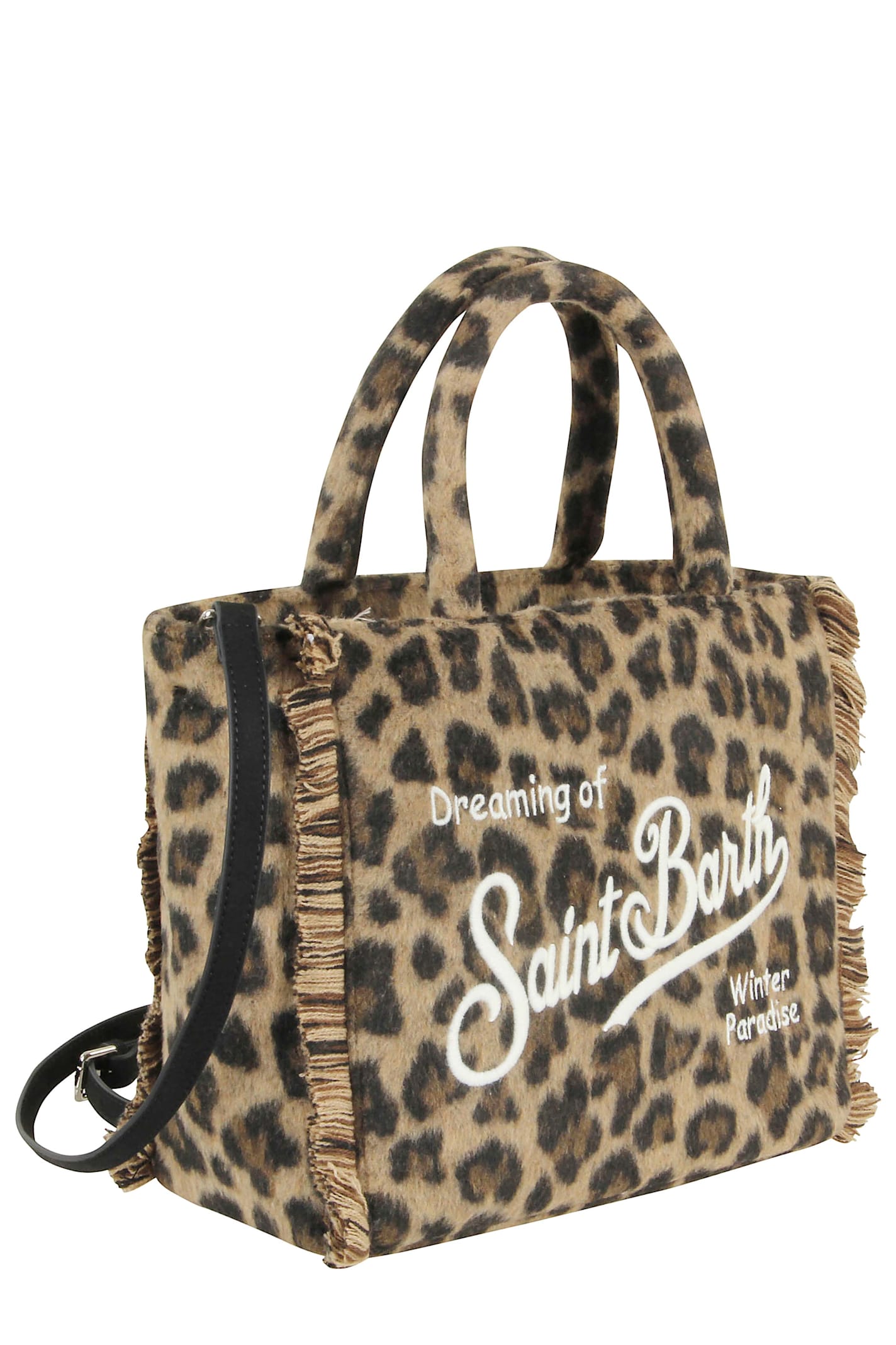 Mc2 Saint Barth Handbag With Strap In Animal Print