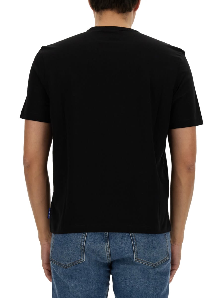Shop Ps By Paul Smith Zebra Print T-shirt In Black