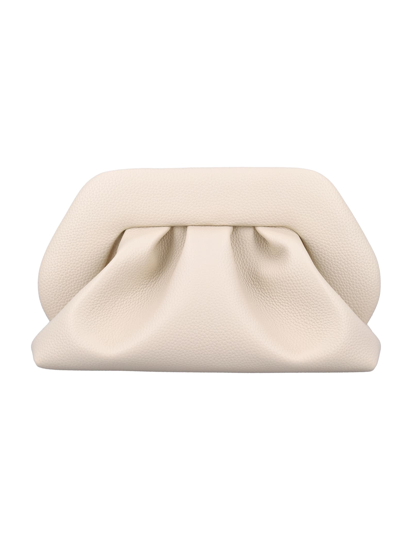 Themoirè Tia Vegan Fabric Clutch In Shell