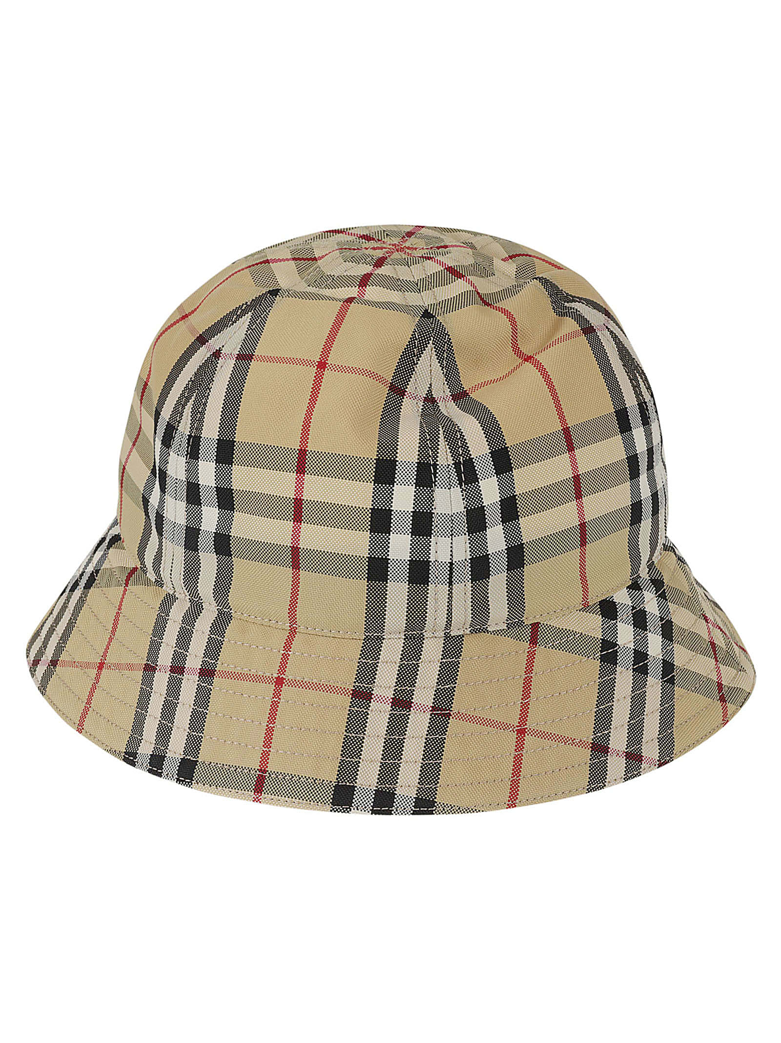Shop Burberry House Check Bucket Hat In Archive Beige
