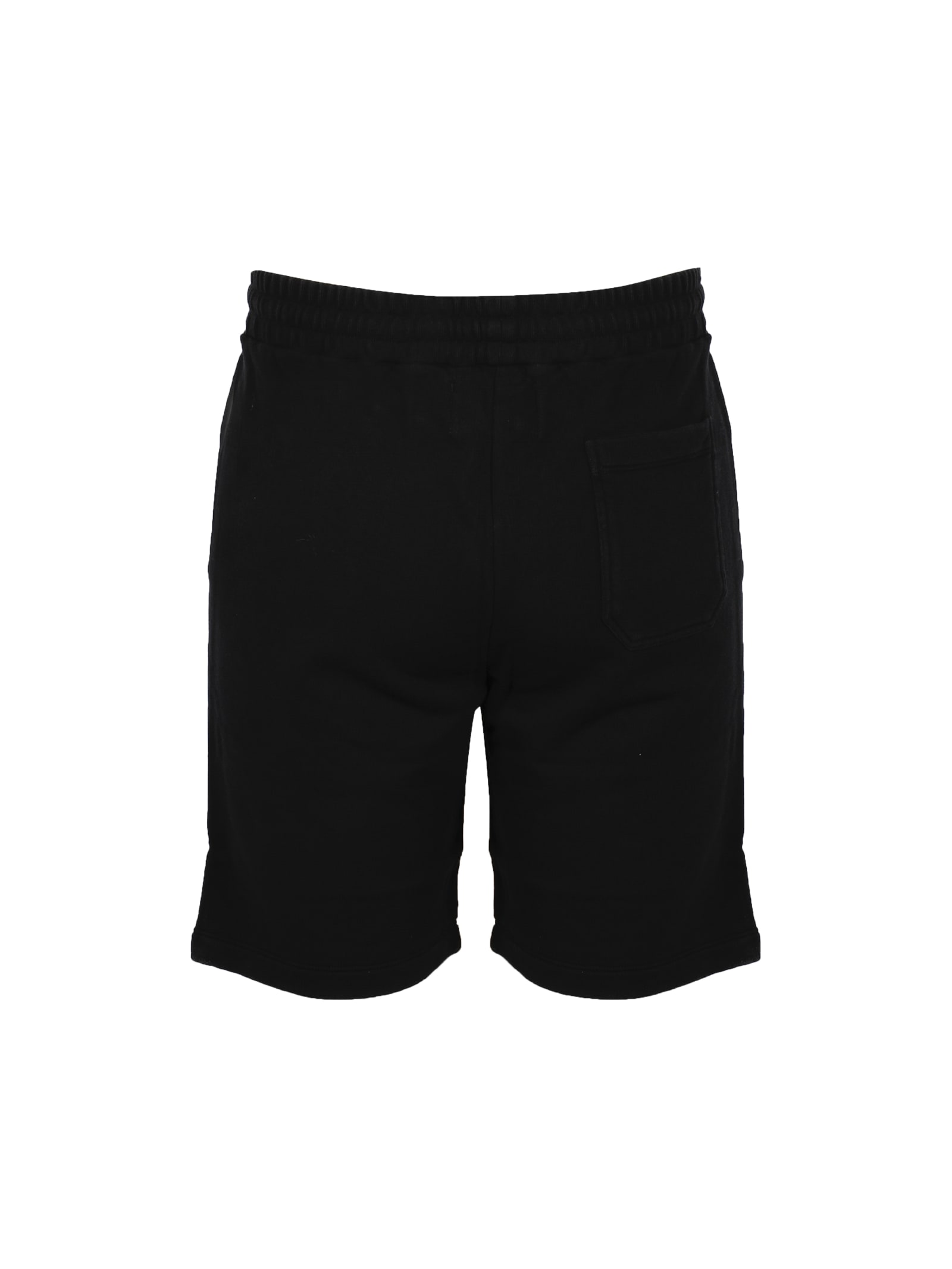 Shop Golden Goose Bermuda Shorts In Cotton In Black