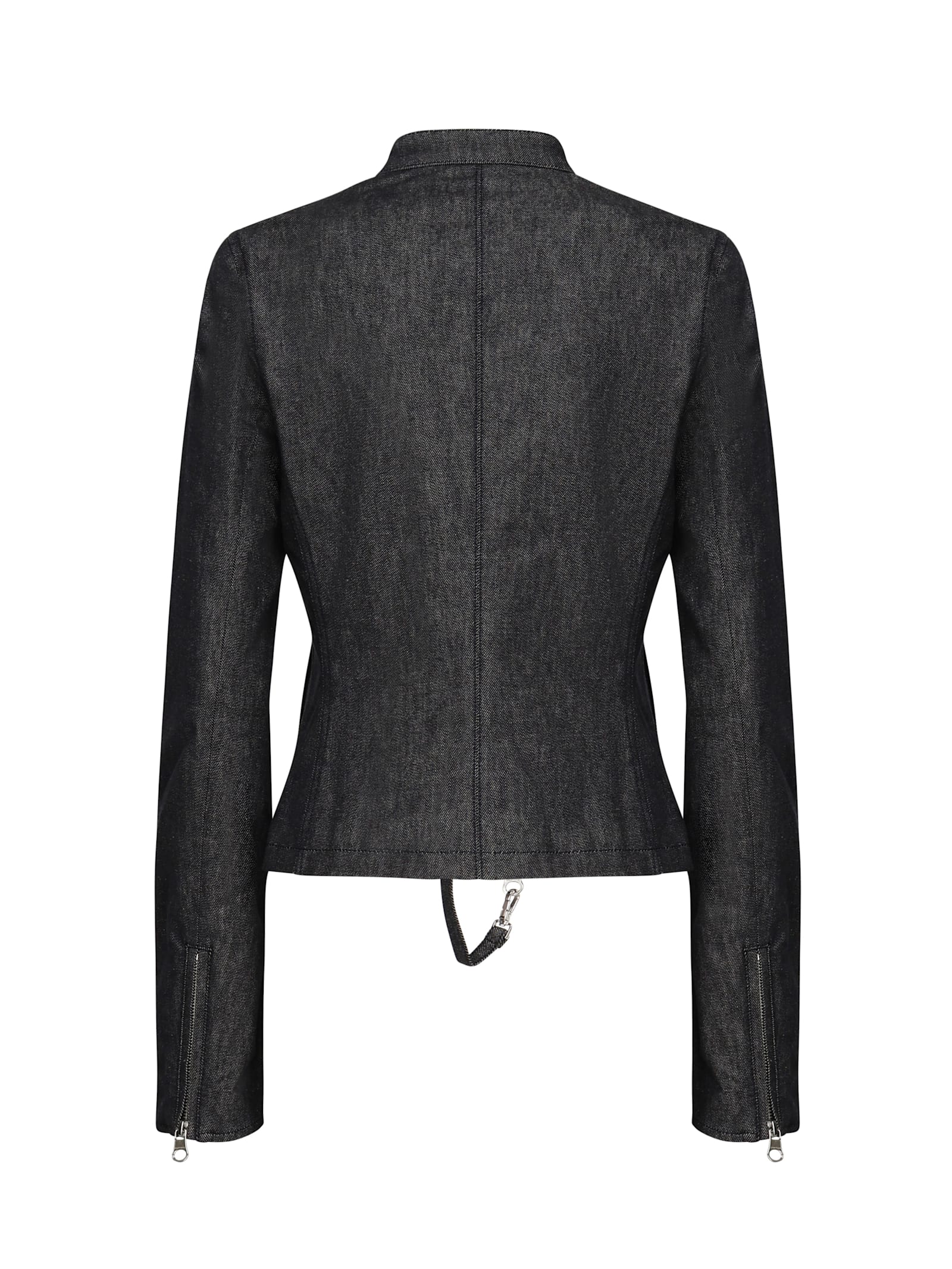 Courrèges City Denim Jacket In Black