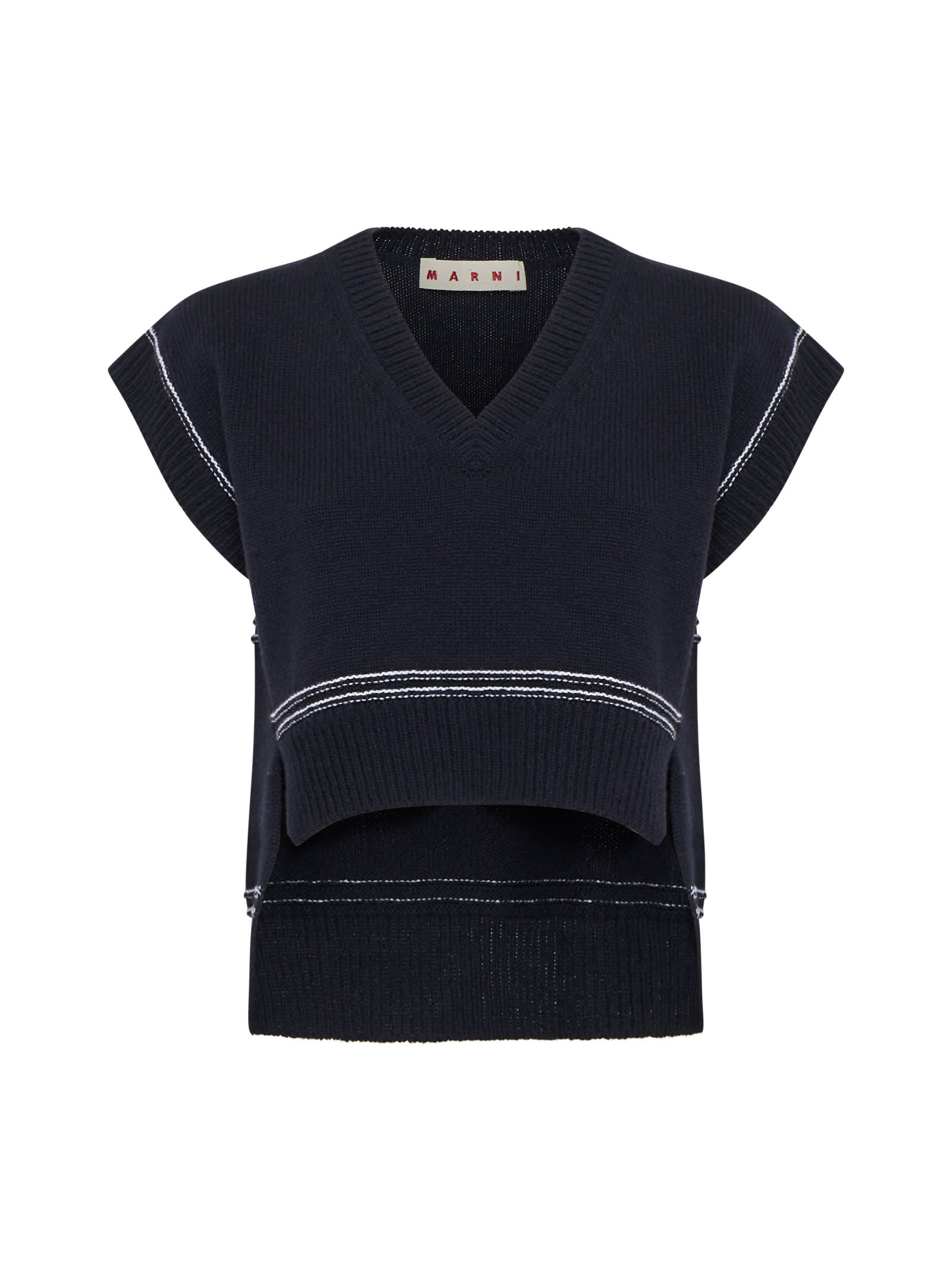 Shop Marni Sweater In Light Navy