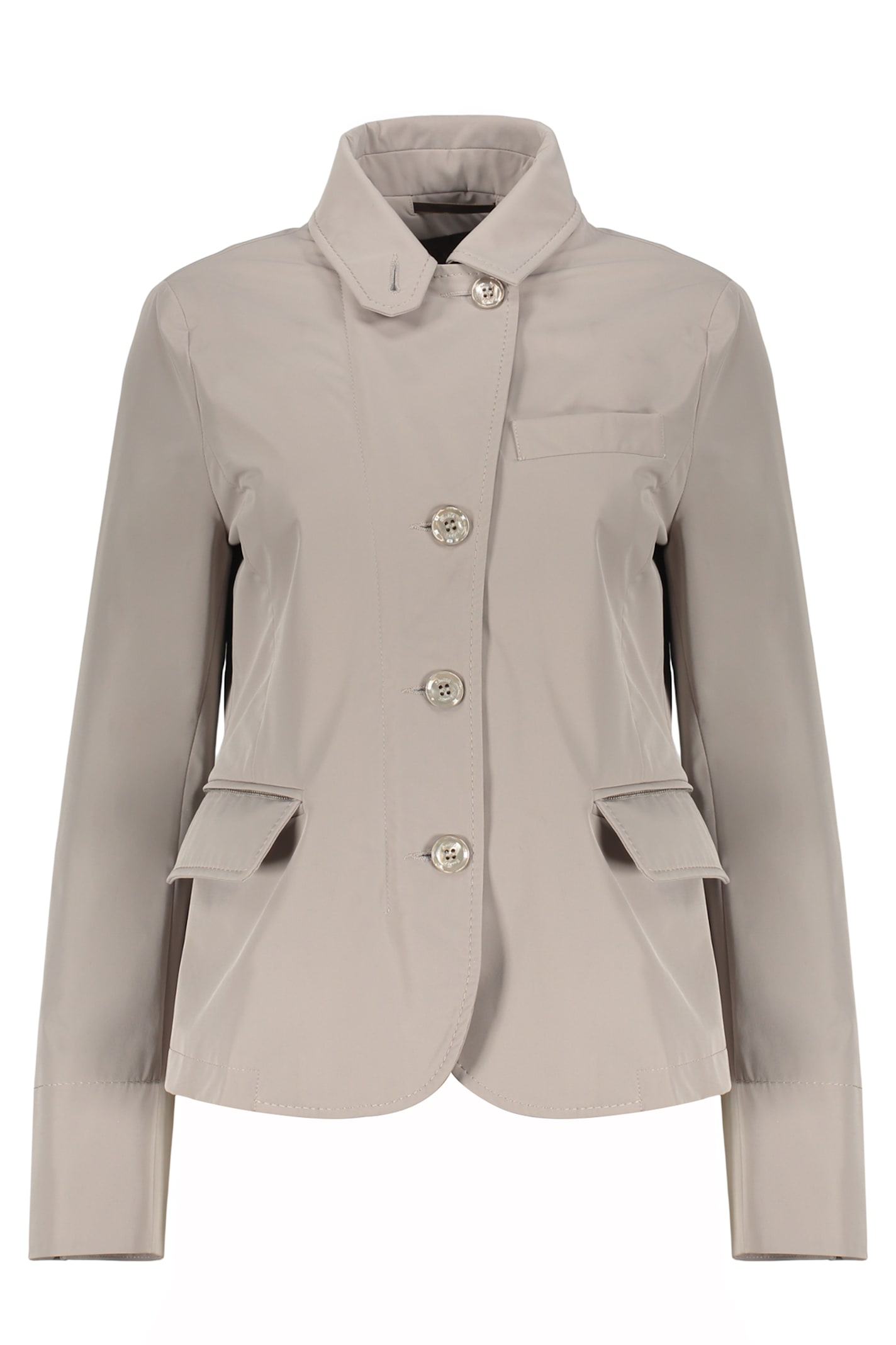Moorer Techno Fabric Jacket In Turtledove