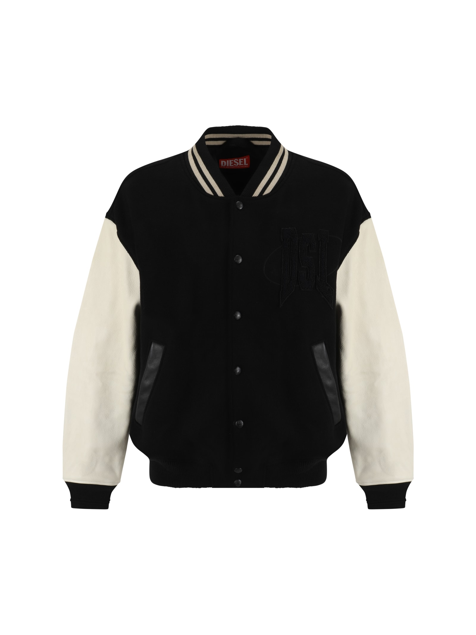 Shop Diesel L-nyman Jacket In Black