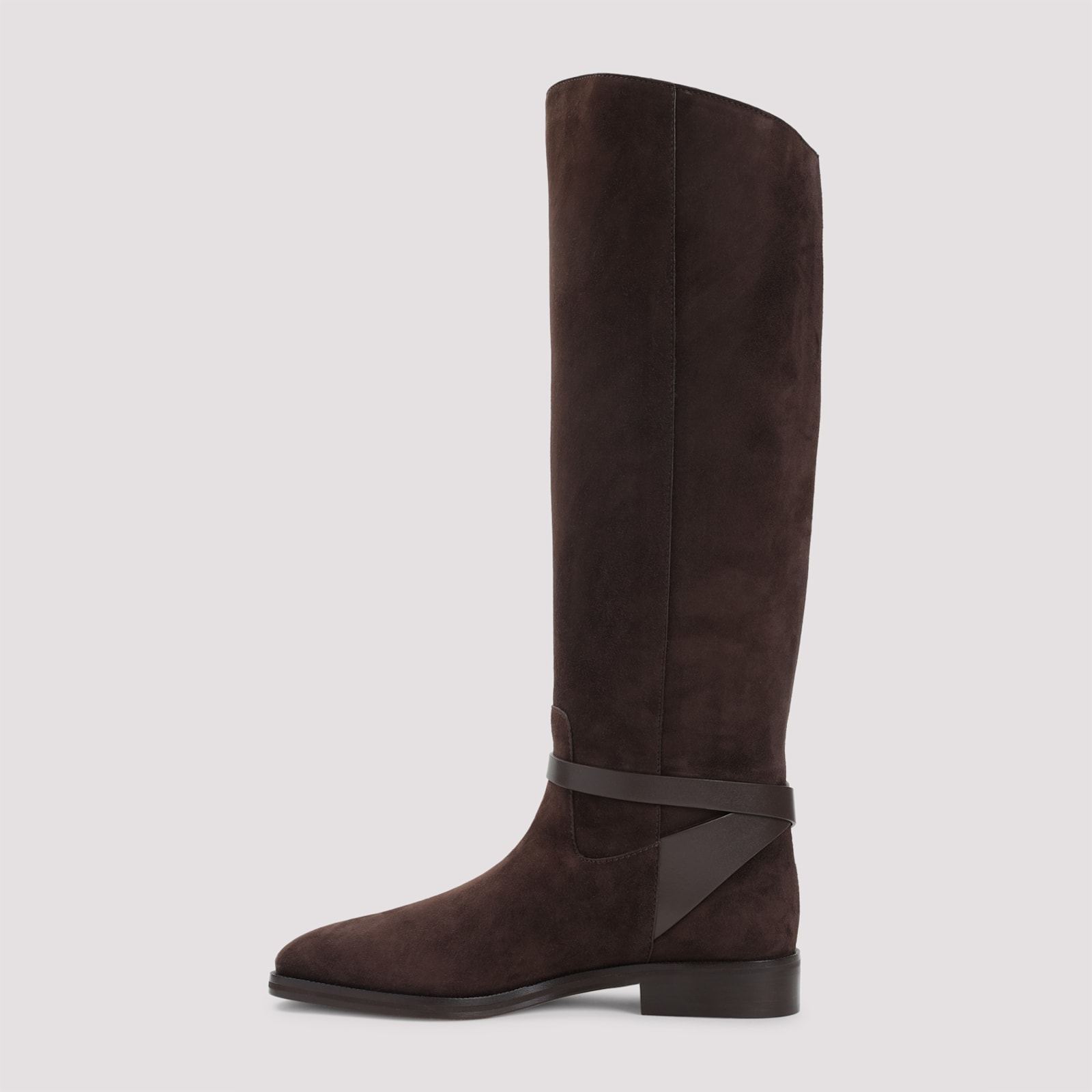 Jimmy Choo Suede Lawton Kb Flat Boots Women