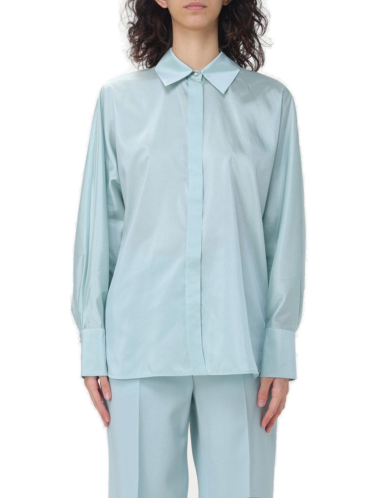 Clan Buttoned Long-sleeved Top Max Mara Studio