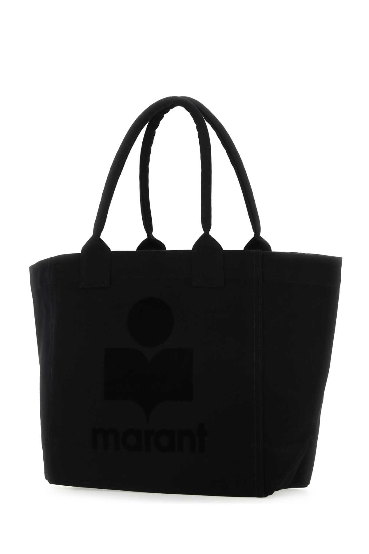 Shop Isabel Marant Black Cotton Small Yenky Shopping Bag