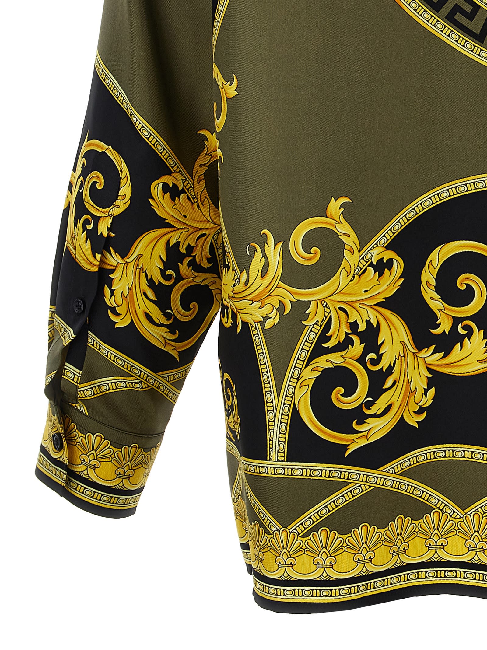 Shop Versace La Coupe Des Dieux Shirt In Multicolor