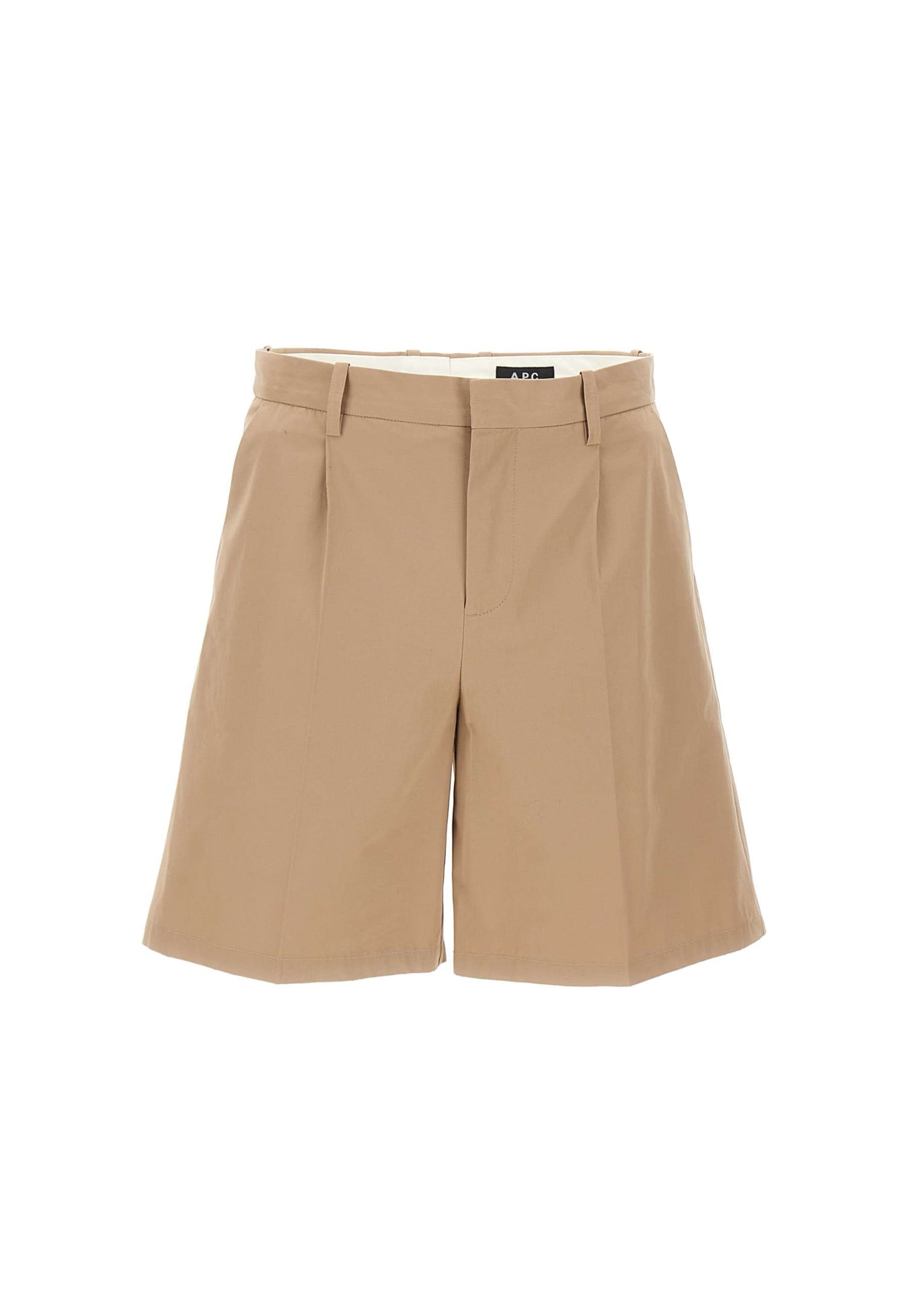 Apc Cotton Shorts Terry In Neutral