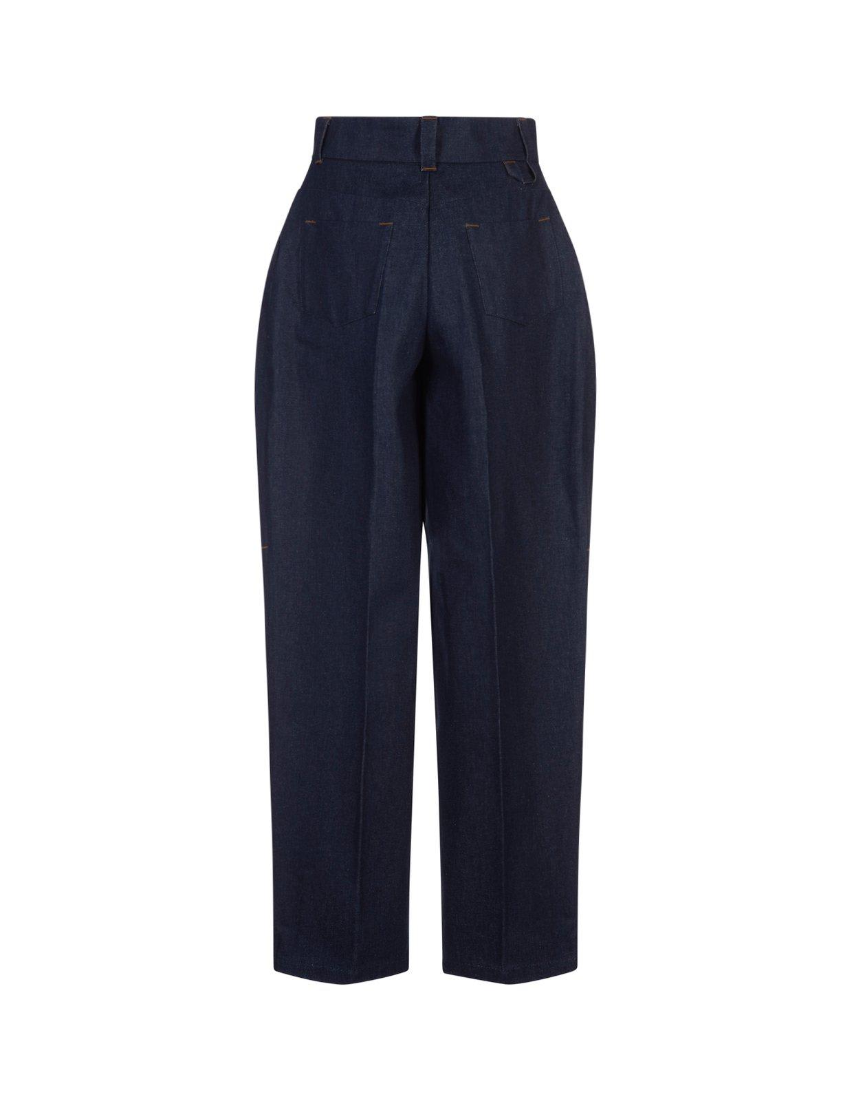 Shop Jacquemus Straight-leg Jeans In Blue